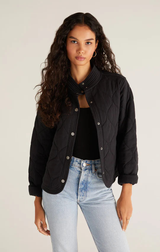 Z supply quilted jacket top