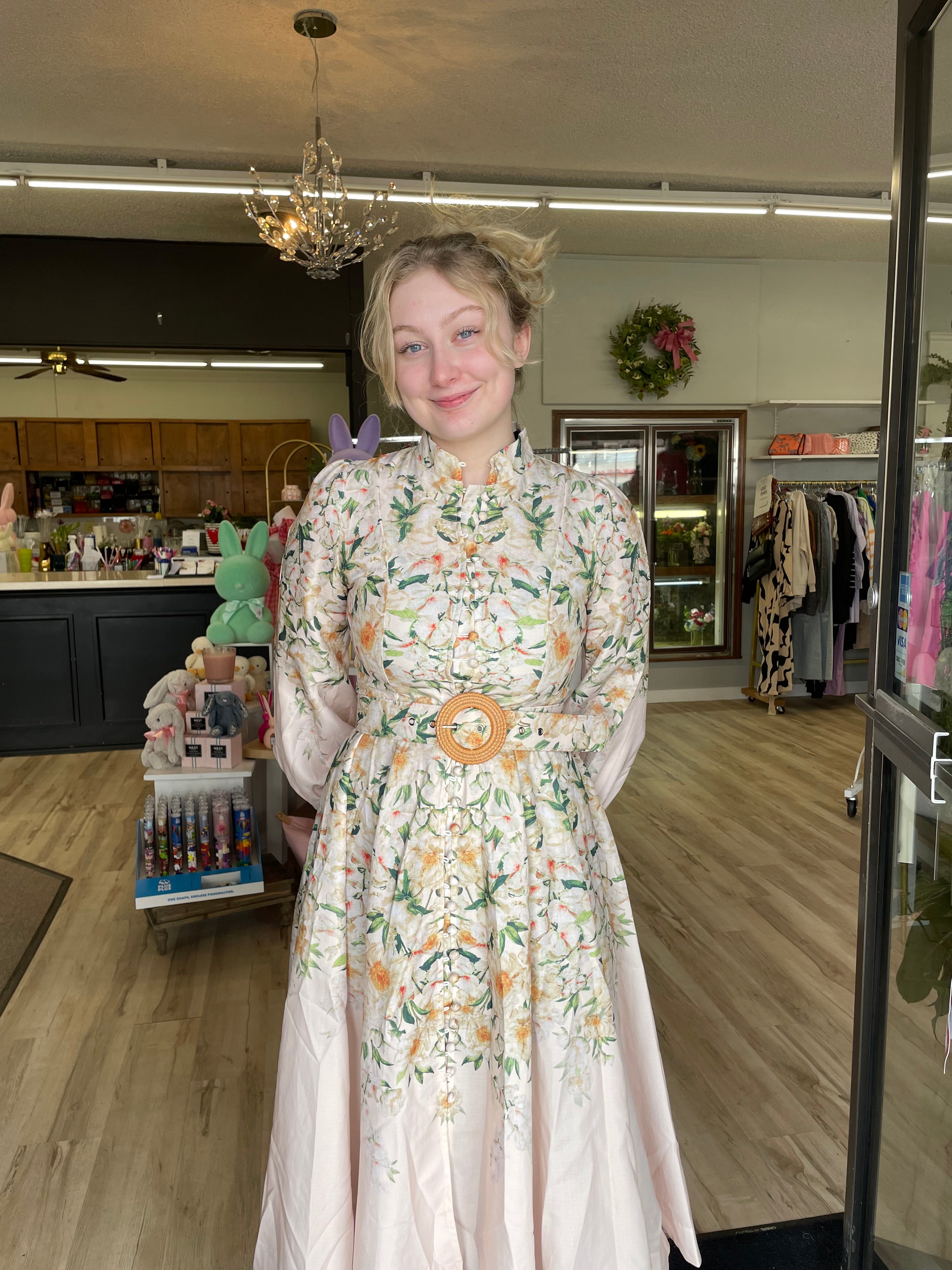 Beulah | Flower Dress, Yellow