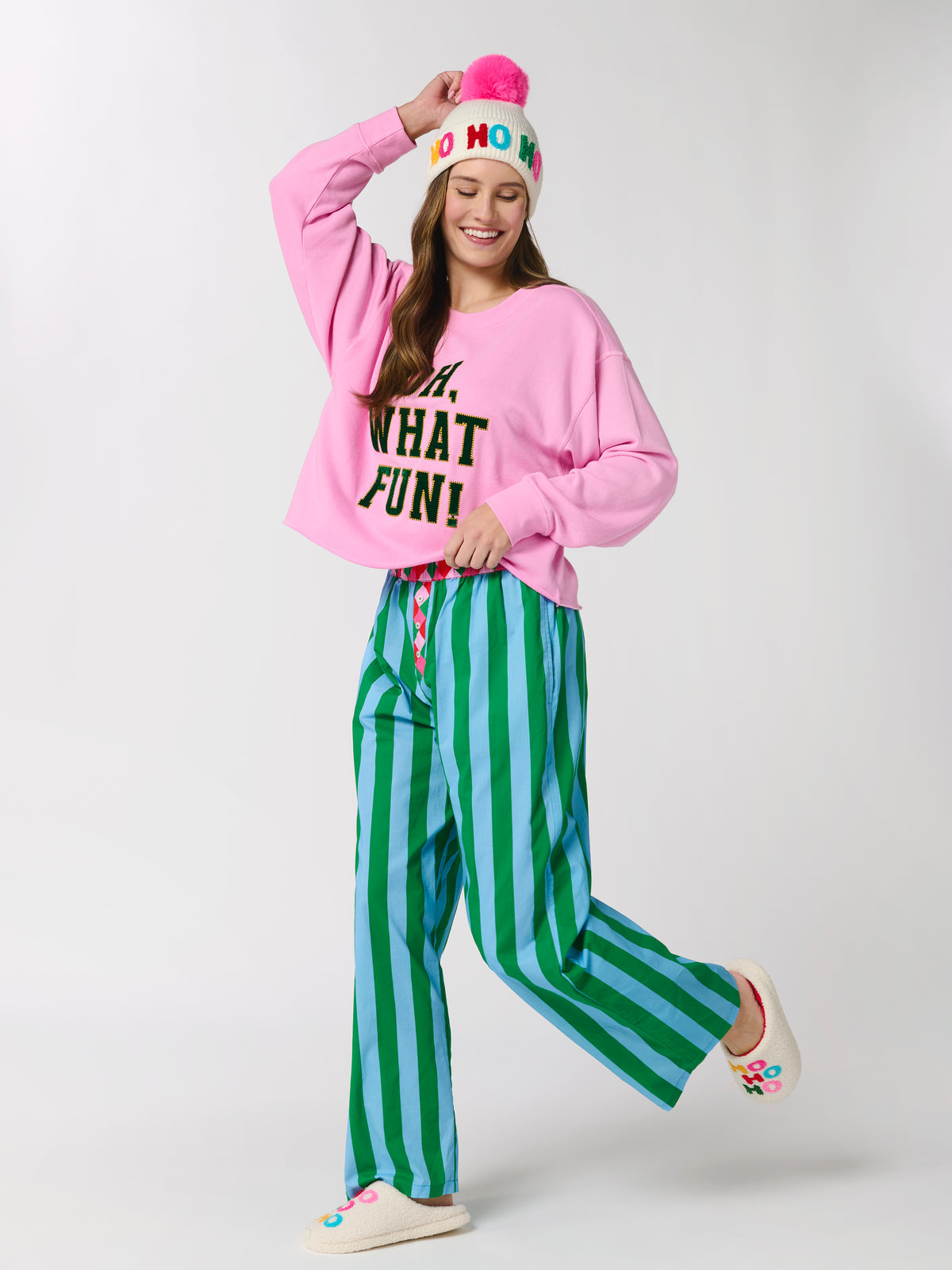 Festive Stripe Boxer Pant