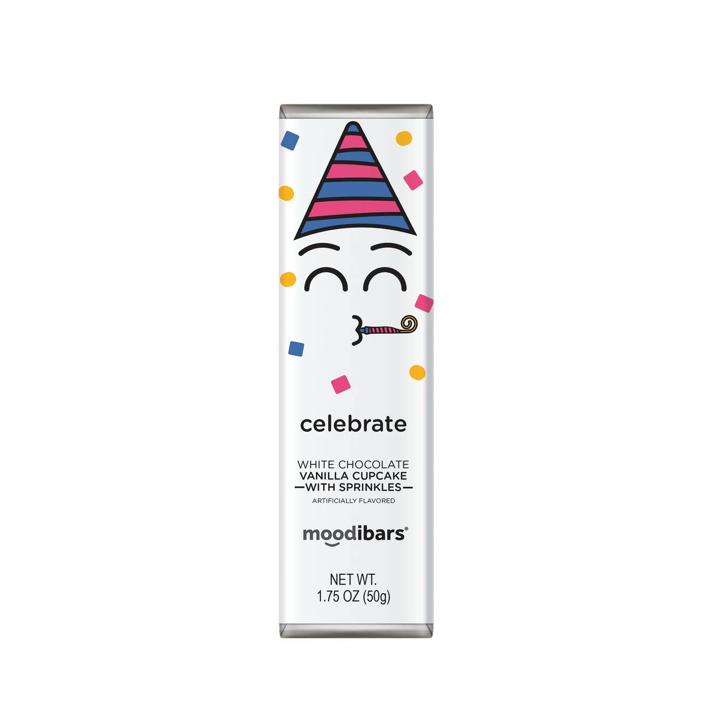 Moodibars Celebrate White Chocolate Cupcake Sprinkles 1.75oz