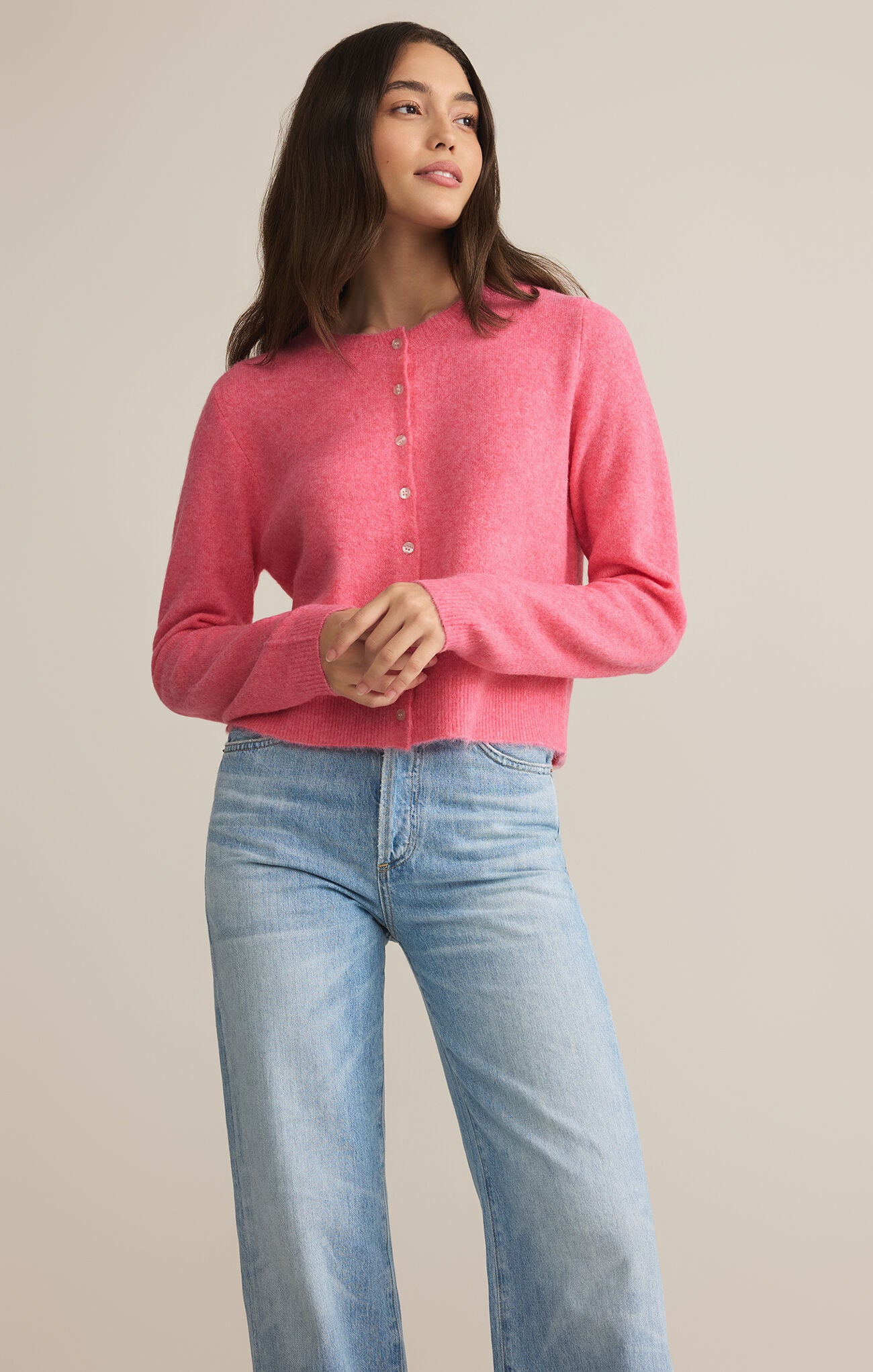 Z Supply | Medina Cardigan, Disco Pink