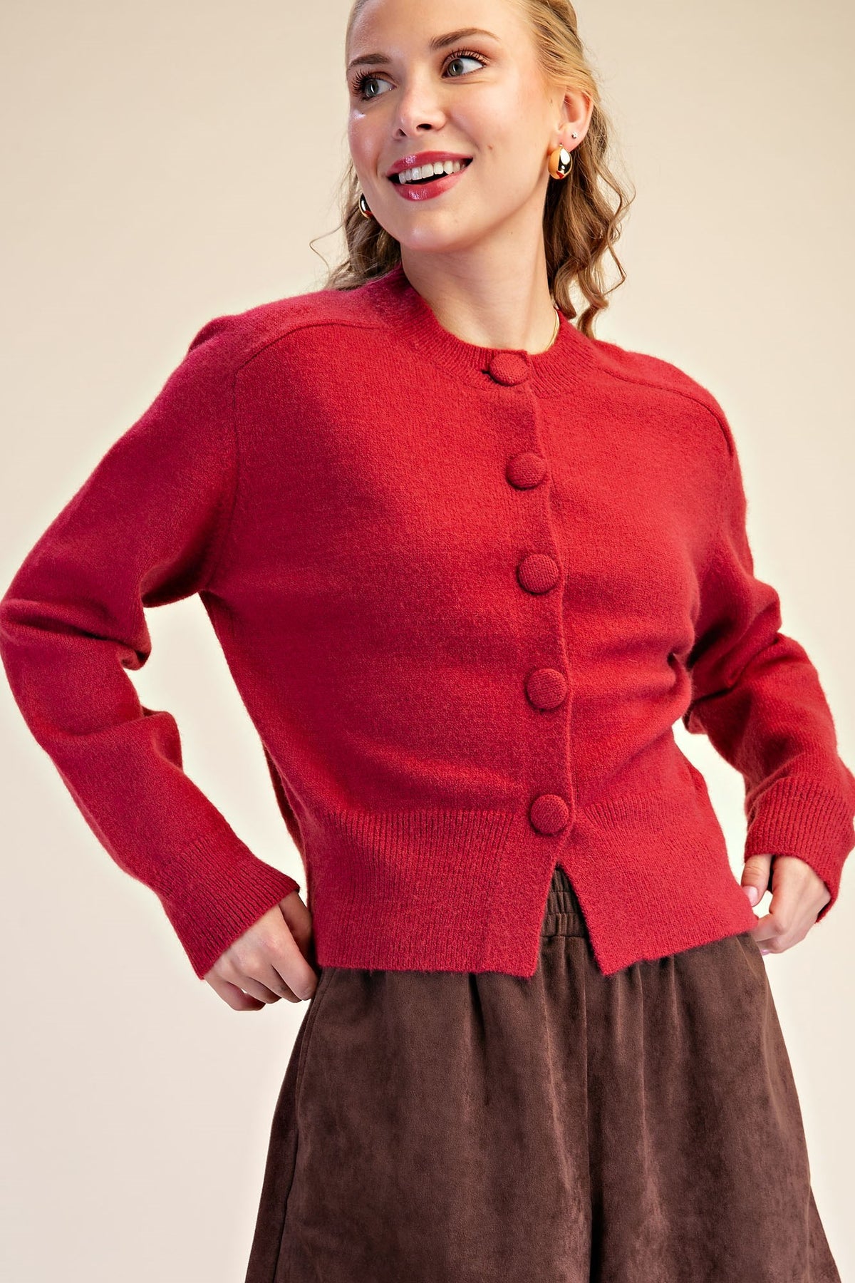The Charlotte Button Cardigan