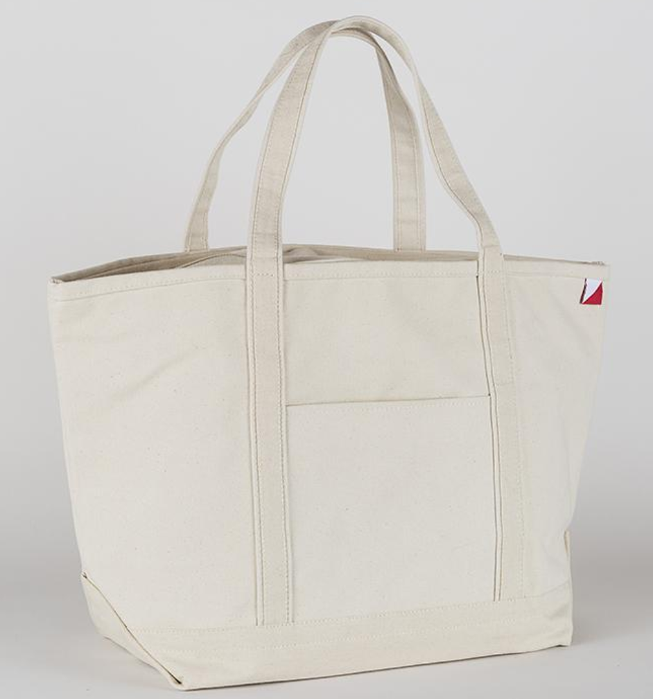 Large Classic Canvas Tote Bag, Assorted Colors