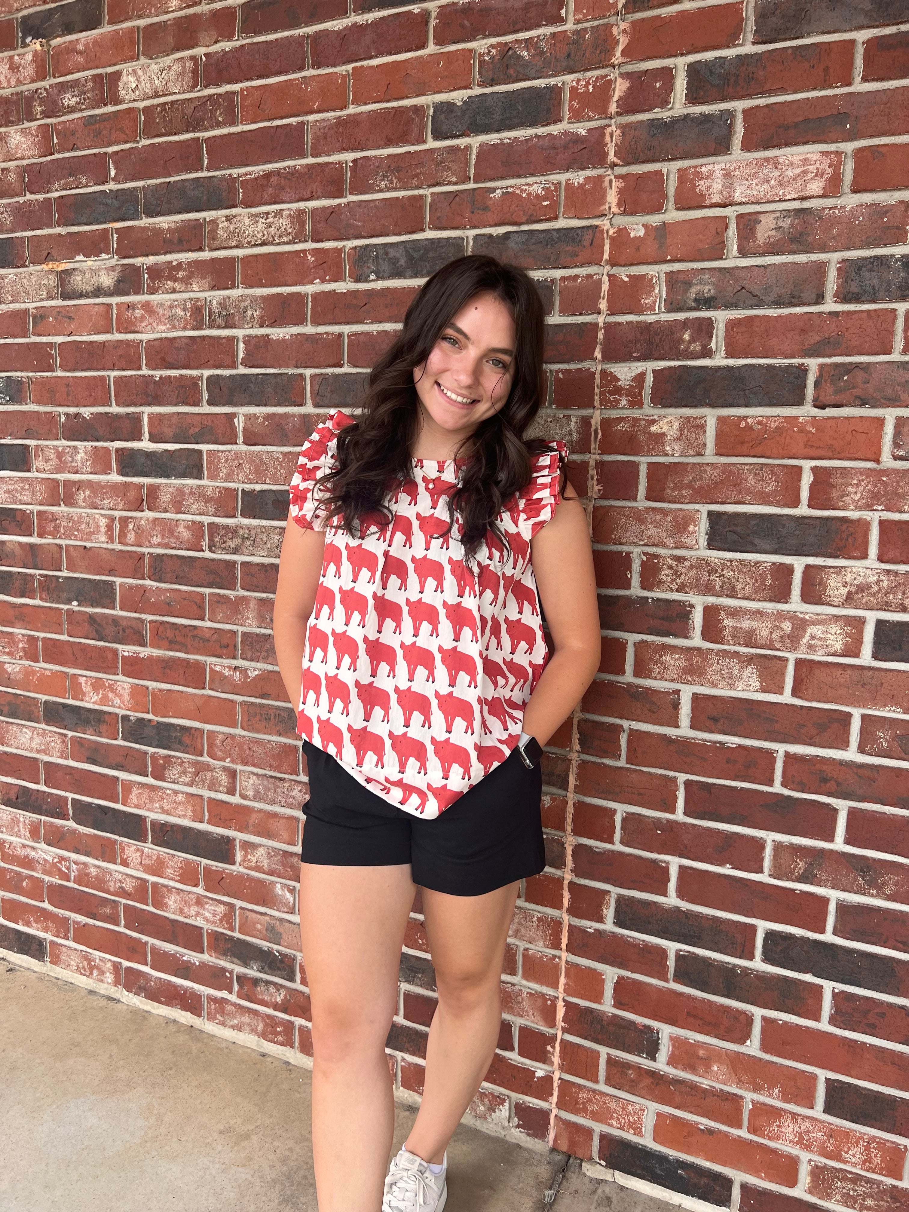 Brooke Wright Designs | Charlie Top, Pigs