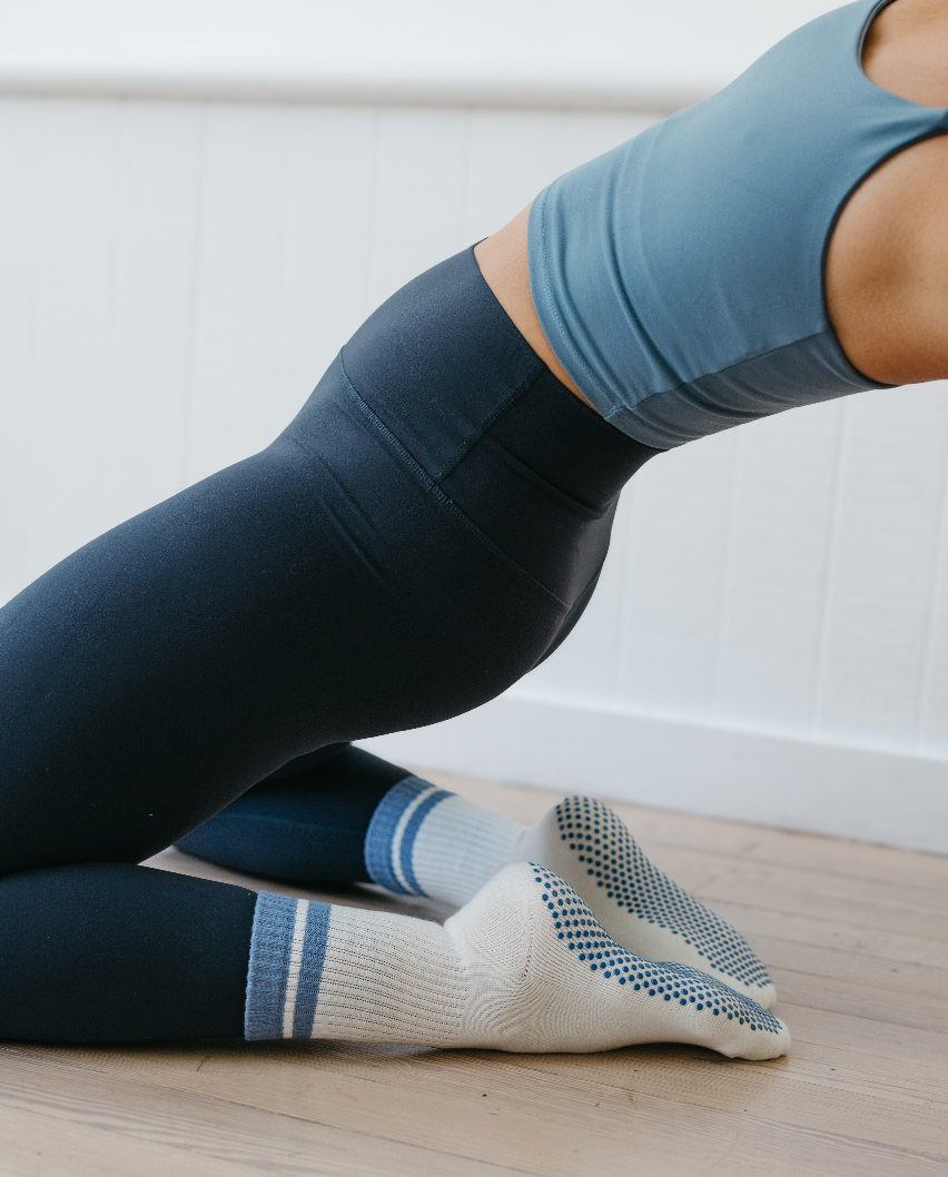 Retro Stripe Crew Grip Socks, Assorted Colors