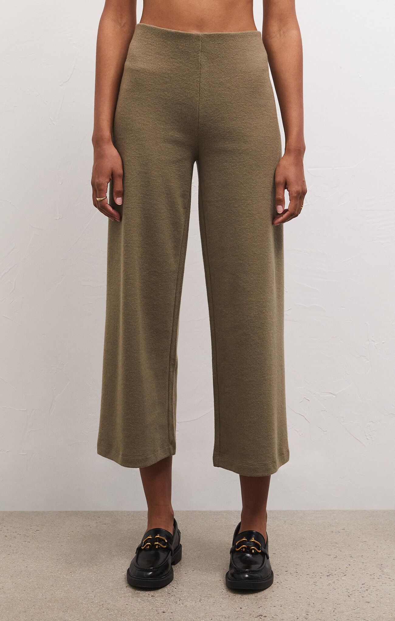 Z Supply | Delaney Brushed Rib Pant, Kelp