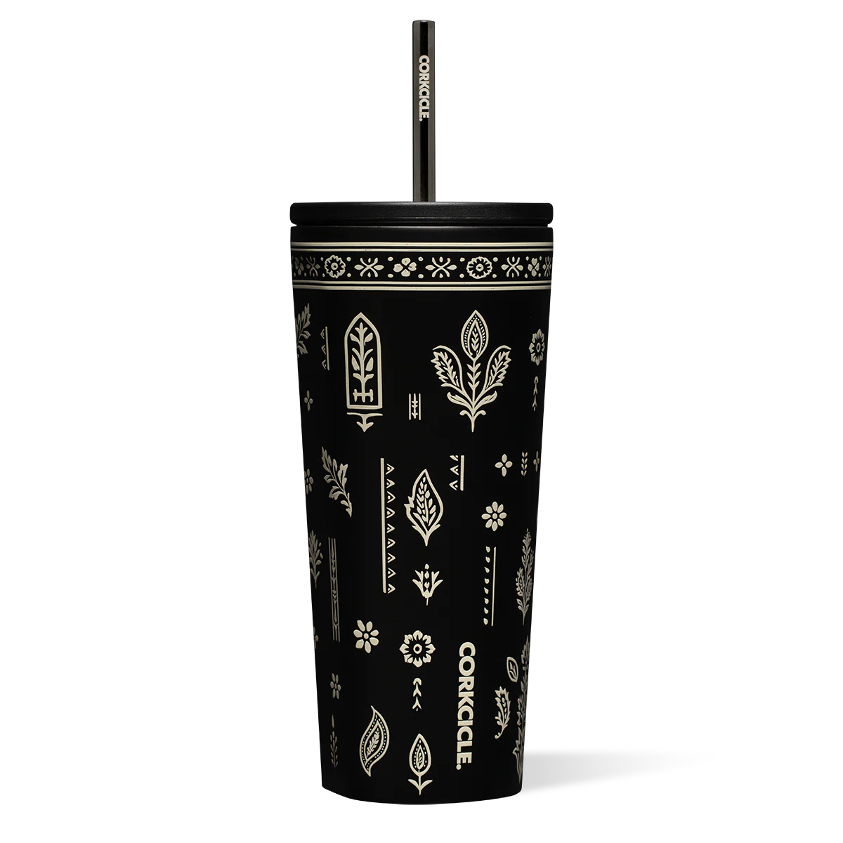 24 Oz Cold Cup Insulated Tumbler With Straw
