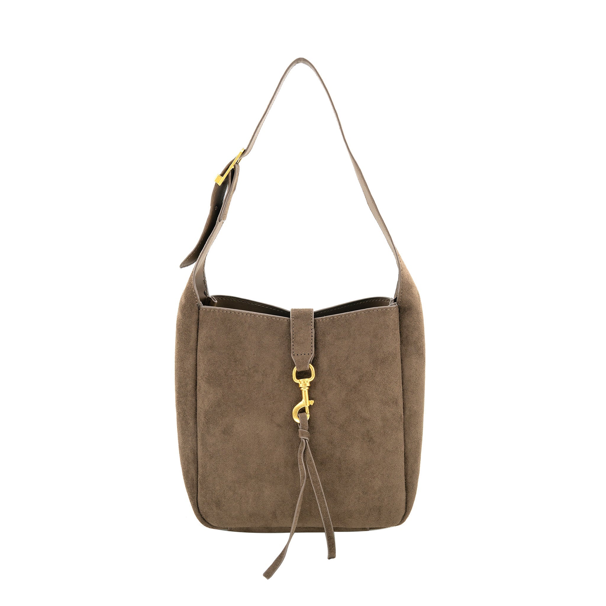 Sutton Suede Shoulder Bag, Assorted Colors