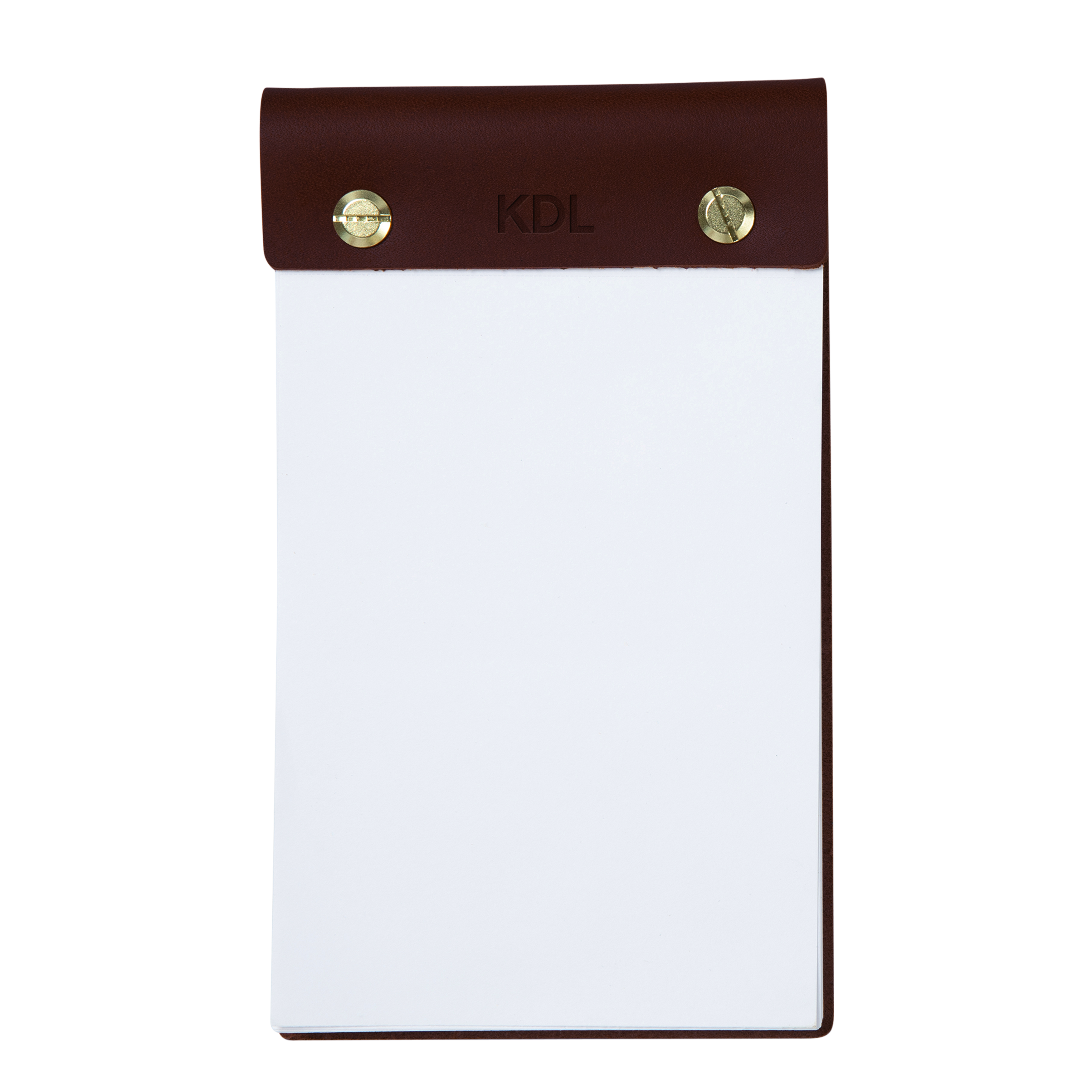Leather Desk Jotter Refillable Pad, USA Made Full Grain