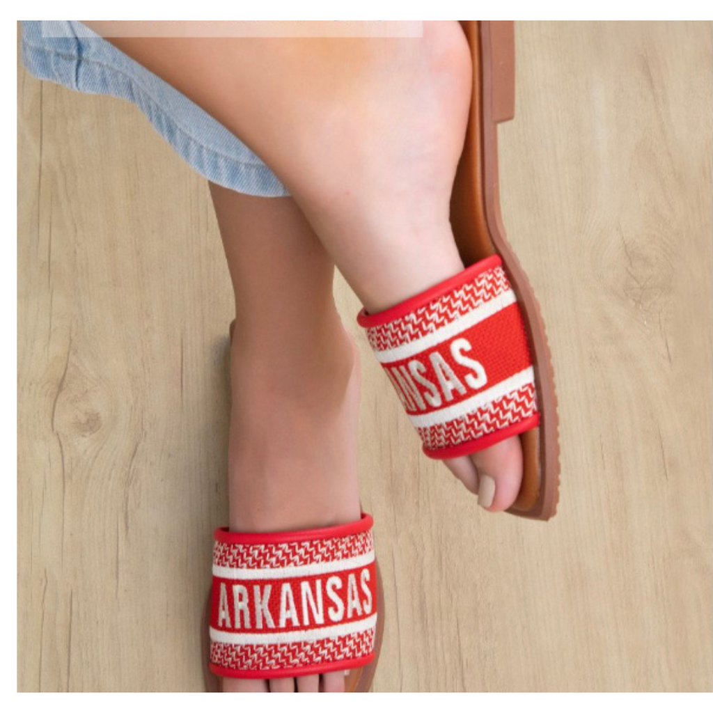 Red Arkansas Sandals