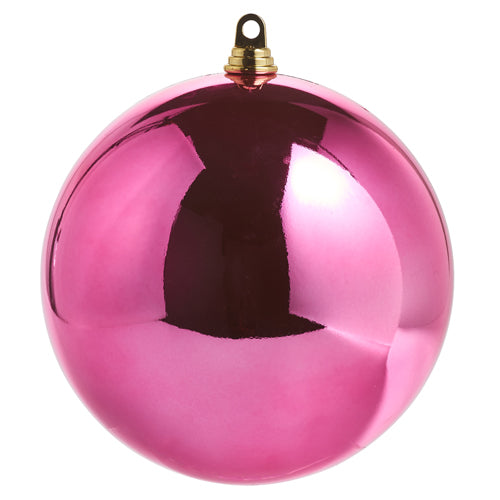 Shiny Fuchsia Ball Ornament, Assorted Sizes