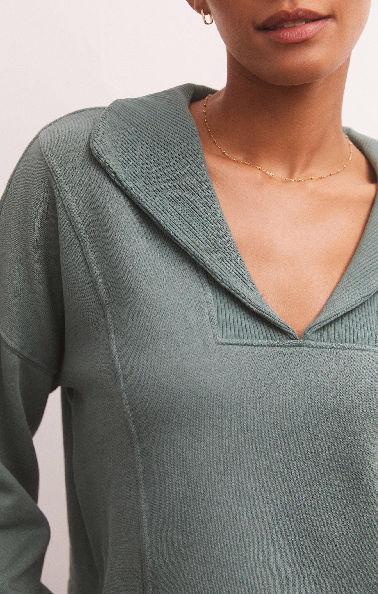Z Supply | Soho Fleece Sweatshirt, Calypso Green