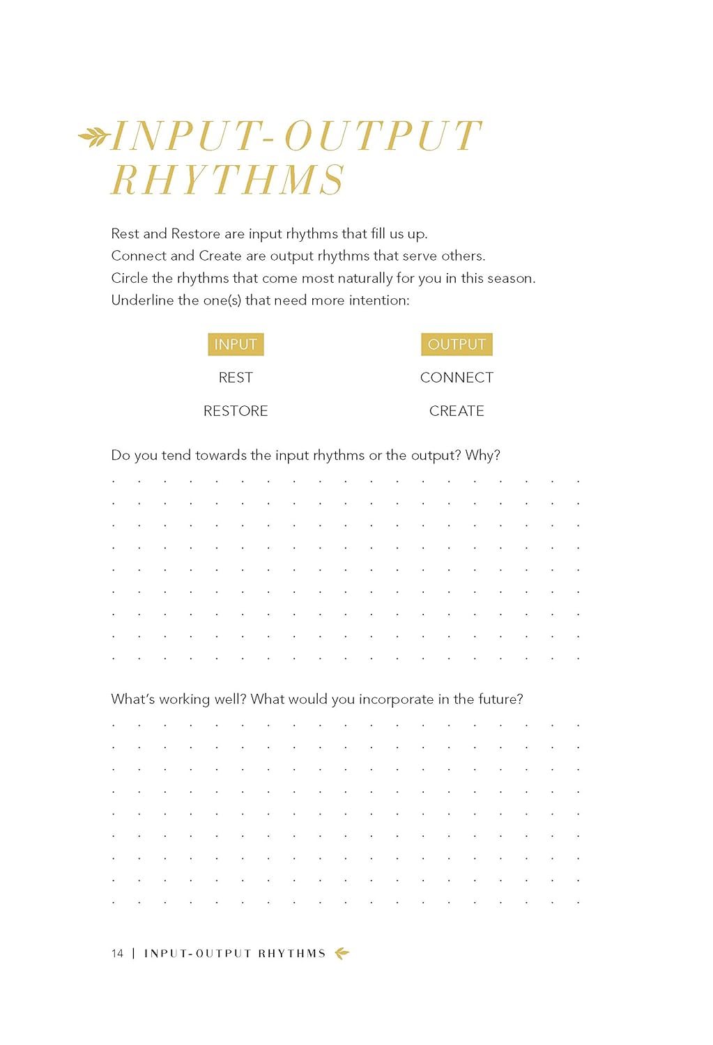 Rhythms for Life Planner & Journal: 90 Days to Peace and Purpose