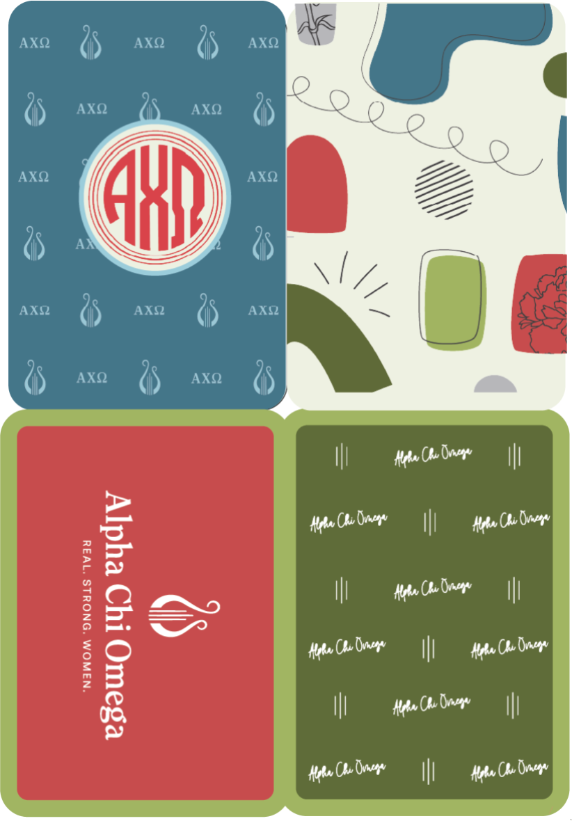Sorority Mahjong Shufflers, Assorted Sororities