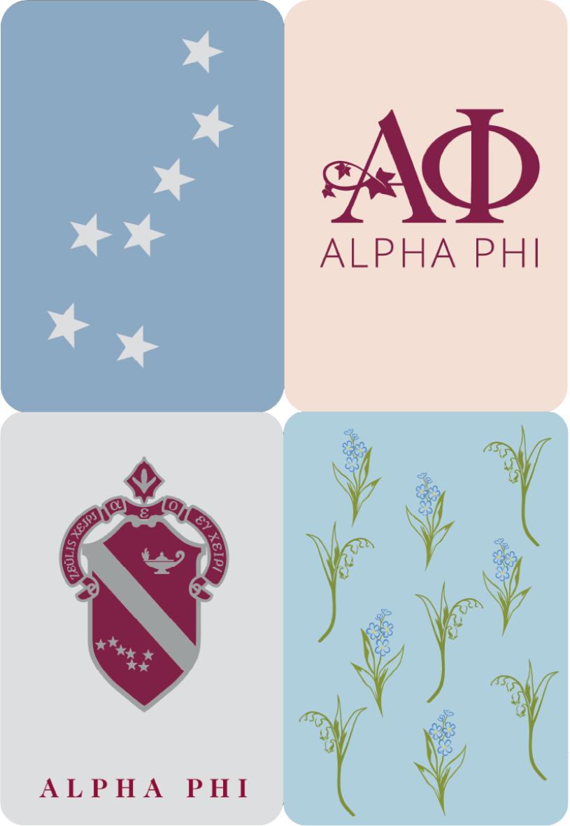 Sorority Mahjong Shufflers, Assorted Sororities