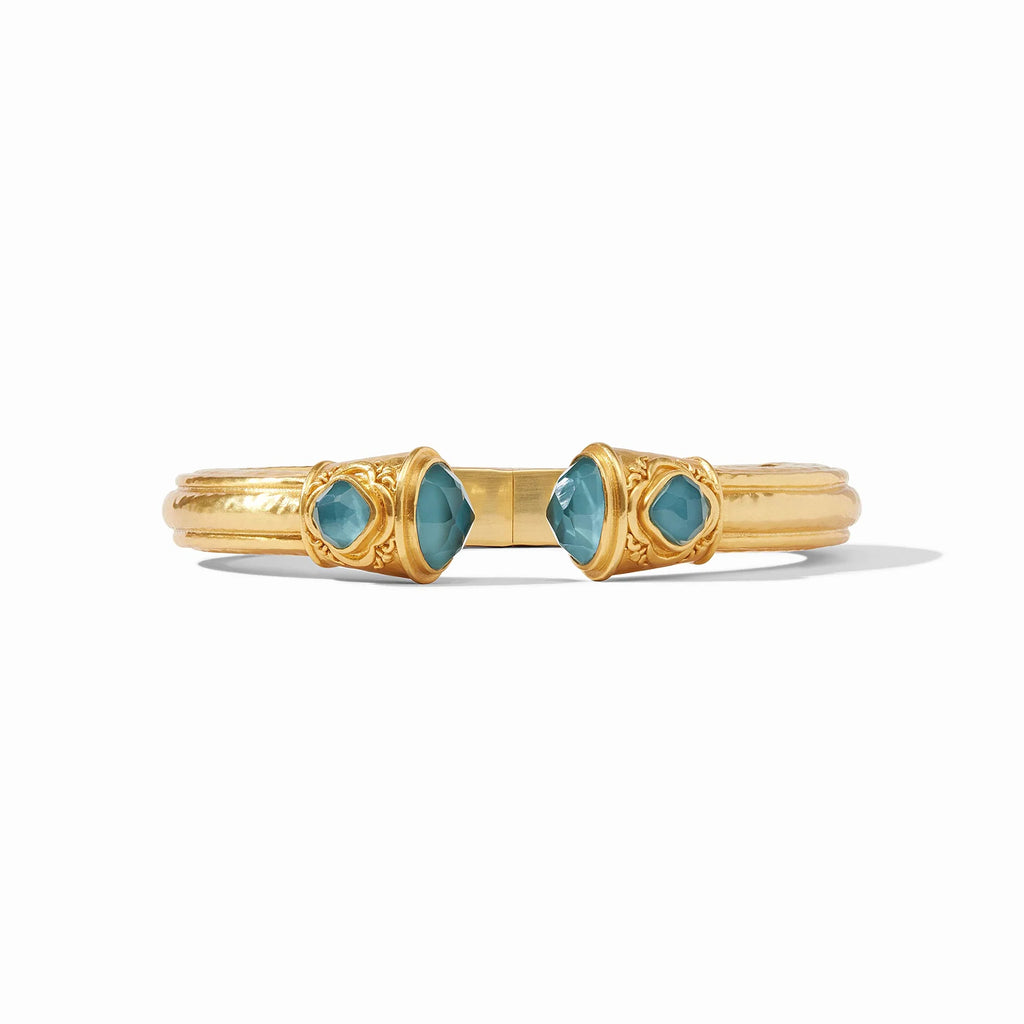 Julie Vos | Astor Demi Cuff, Iridescent Peacock Blue