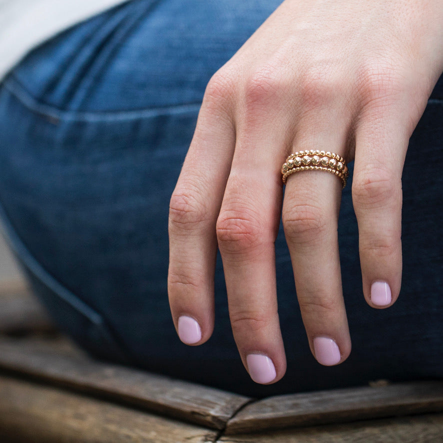 Enewton | Classic Gold 3mm Bead Ring, Assorted Sizes