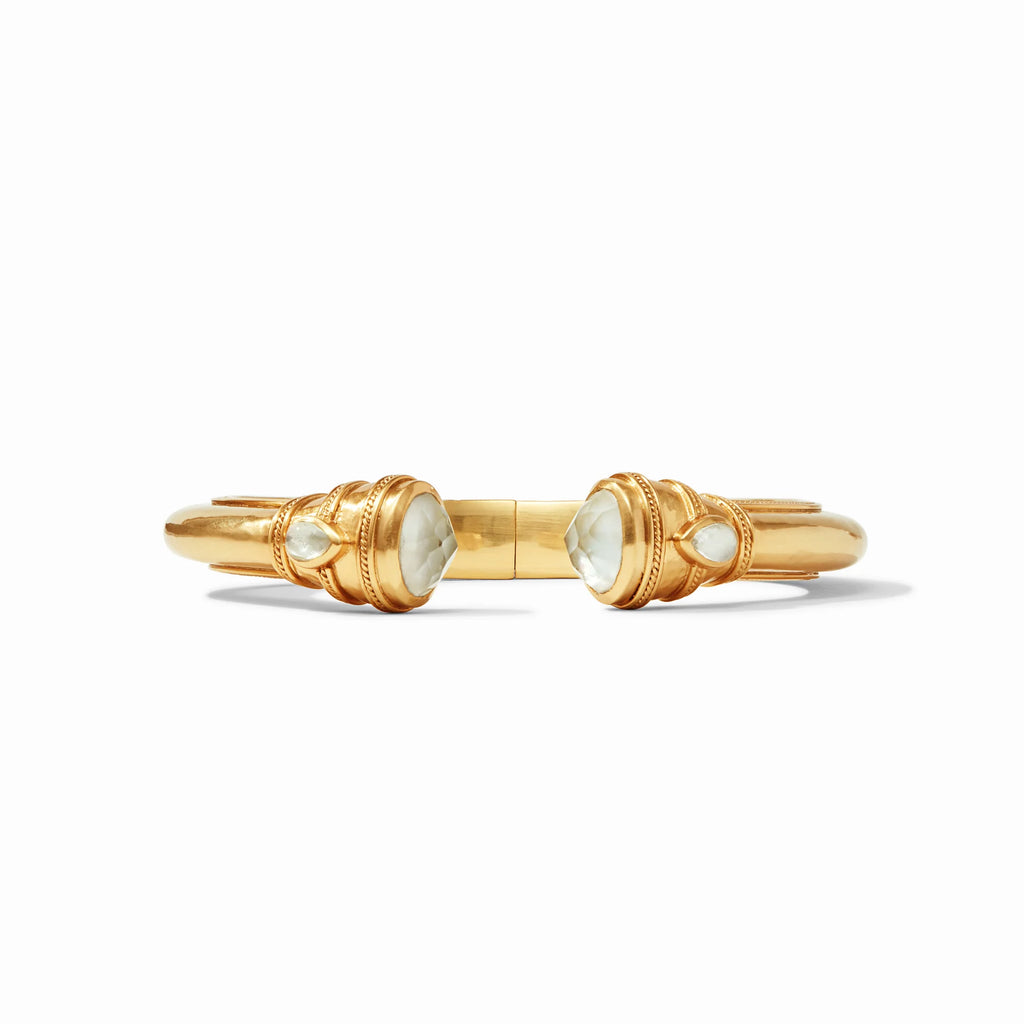 Julie Vos | Cannes Demi Cuff, Iridescent Clear Crystal