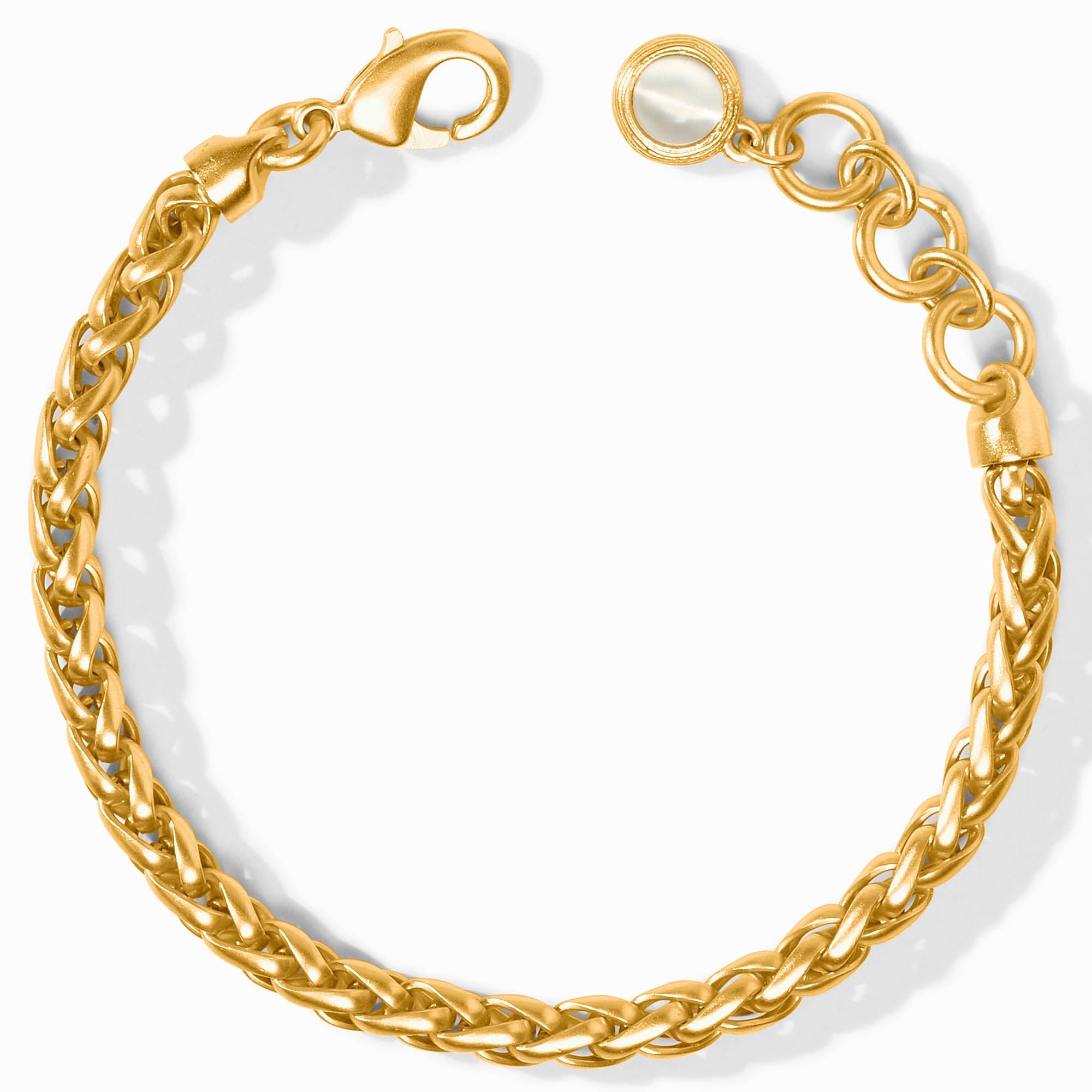 Gold Cobblestone Link Bracelet