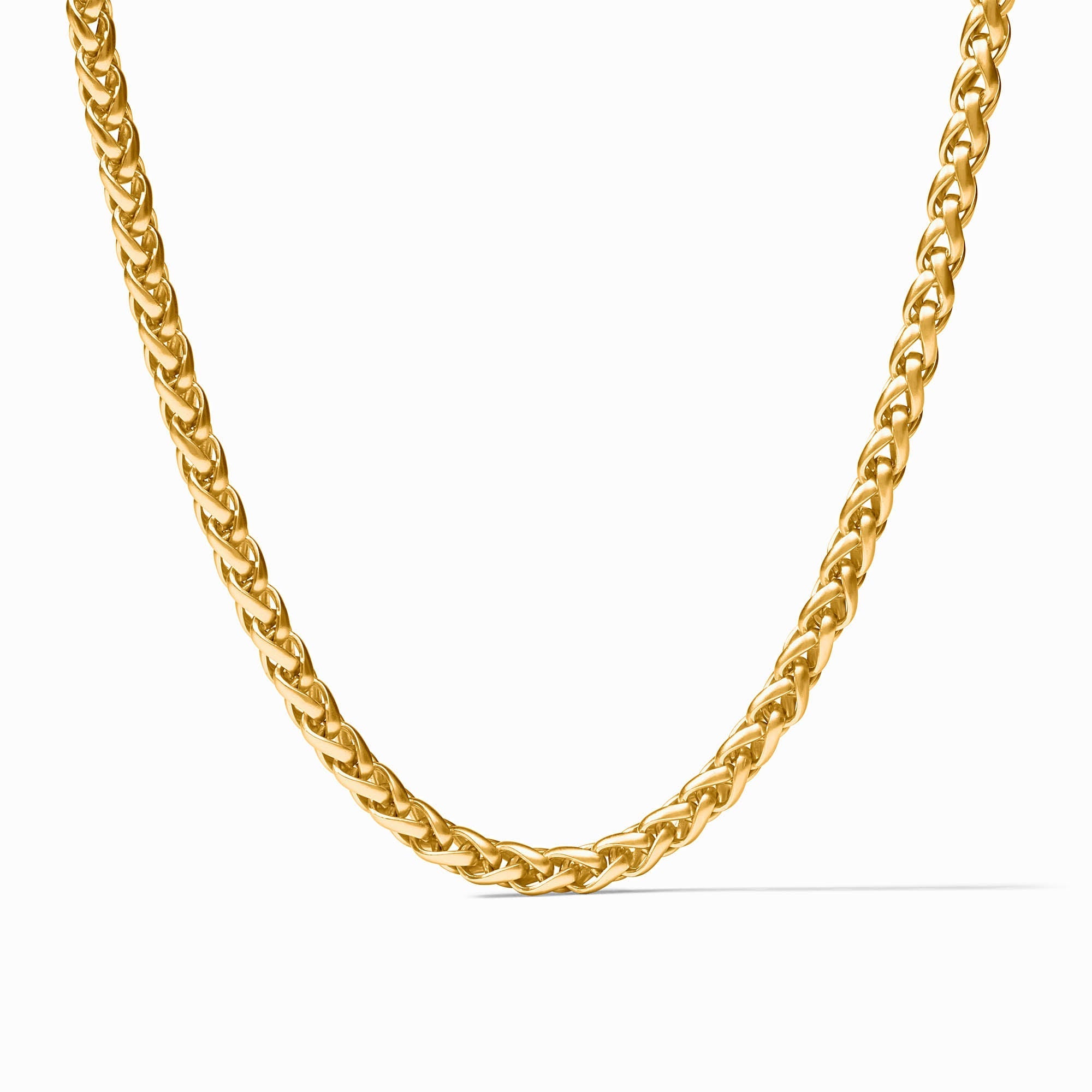 Gold Cobblestone Link Necklace