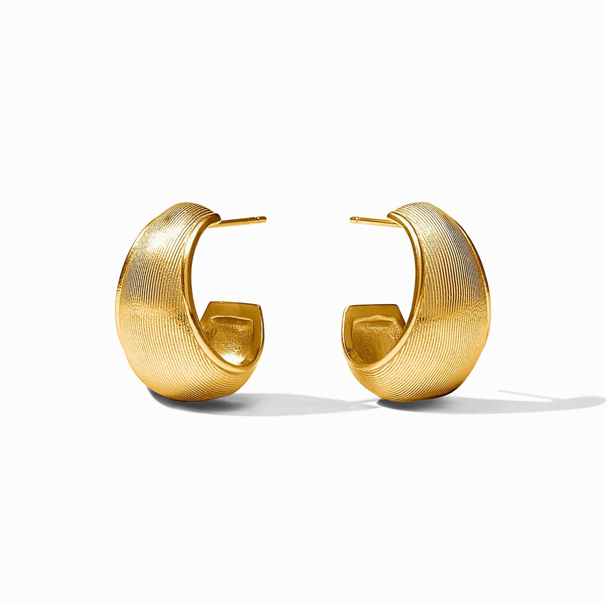 Gold Cobblestone Statement Hoop