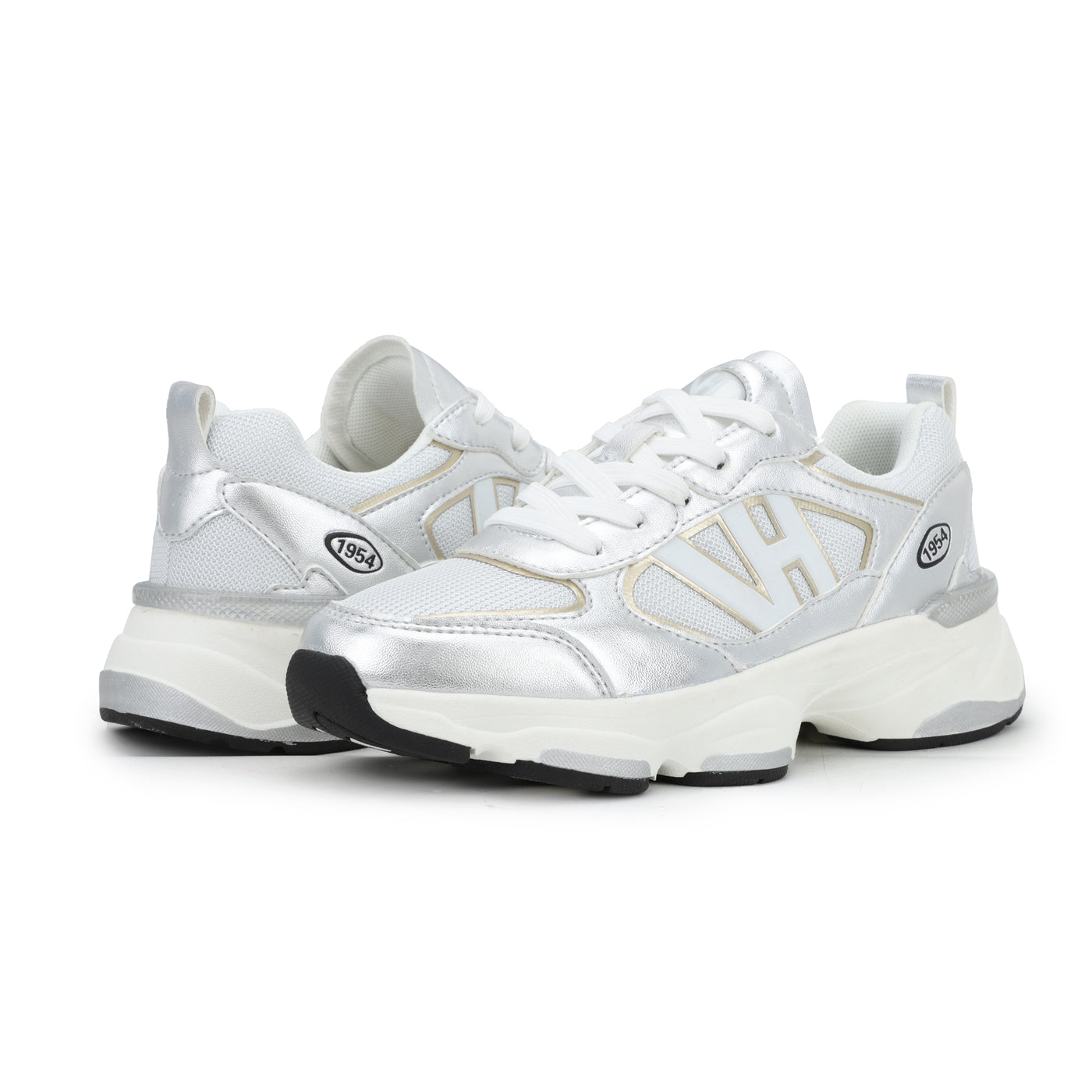 Vintage Havana | Washed Silver Gold Running Sneaker