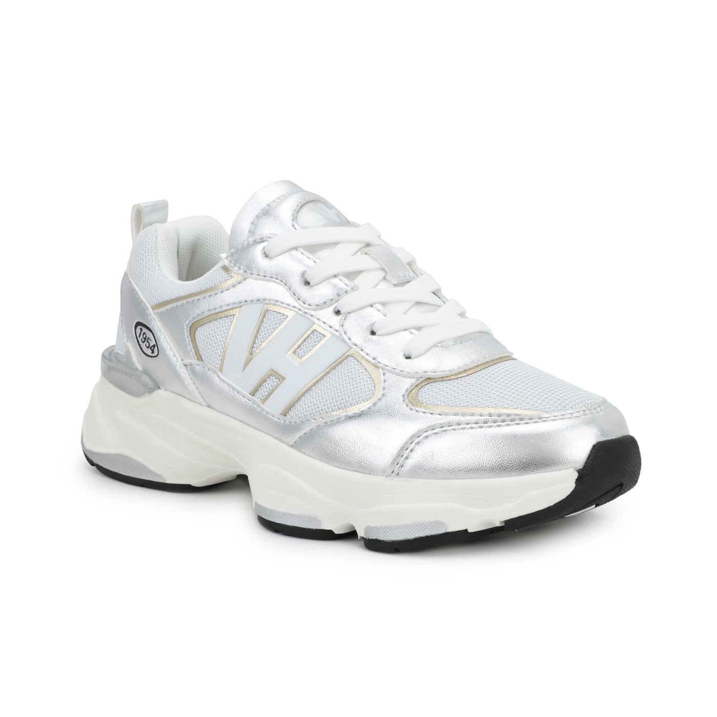 Vintage Havana | Washed Silver Gold Running Sneaker