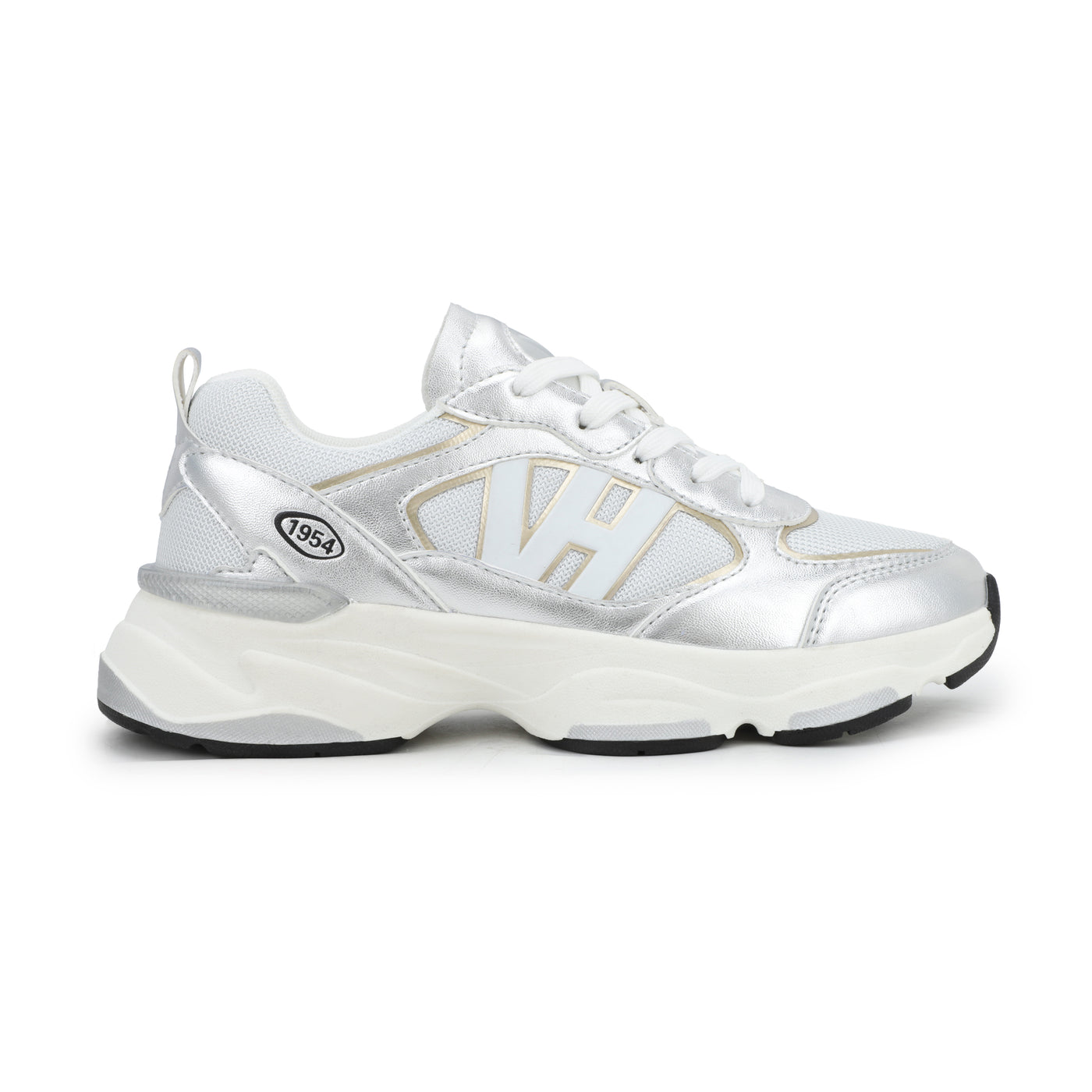 Vintage Havana | Washed Silver Gold Running Sneaker