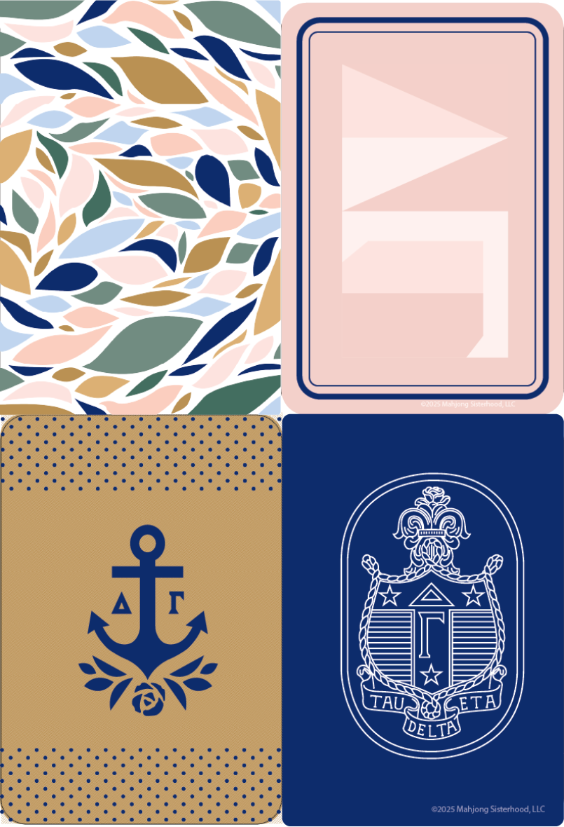 Sorority Mahjong Shufflers, Assorted Sororities