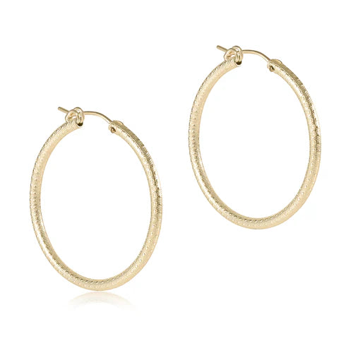 enewton | Round Gold 1.25" Hoop, Textured