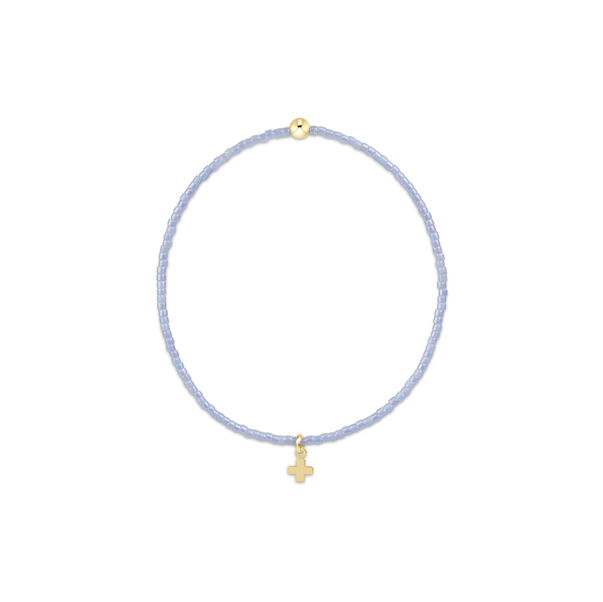 Hope Classic Bracelet Signature Cross Small Gold Charm, Assorted Colors