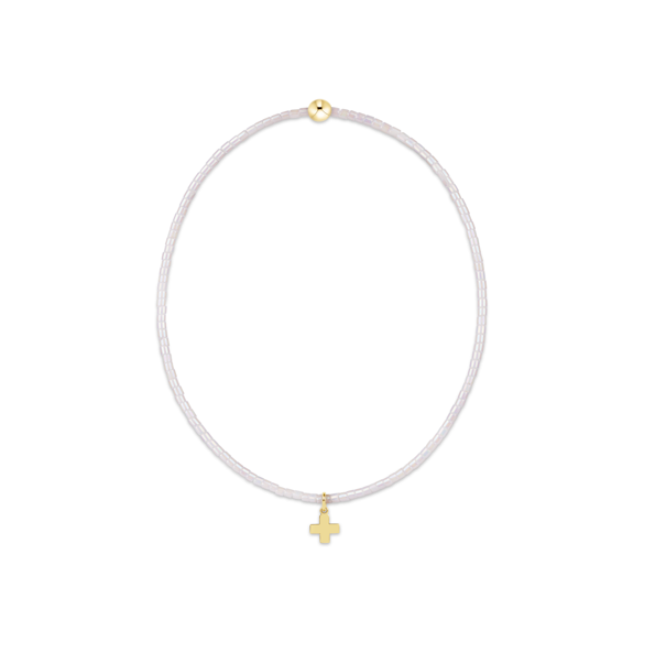 Hope Classic Bracelet Signature Cross Small Gold Charm, Assorted Colors