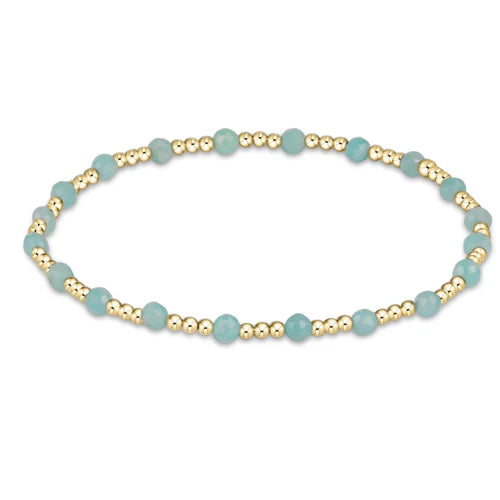 Enewton | Gemstone Gold Sincerity Pattern 3mm Bead Bracelet, assorted styles