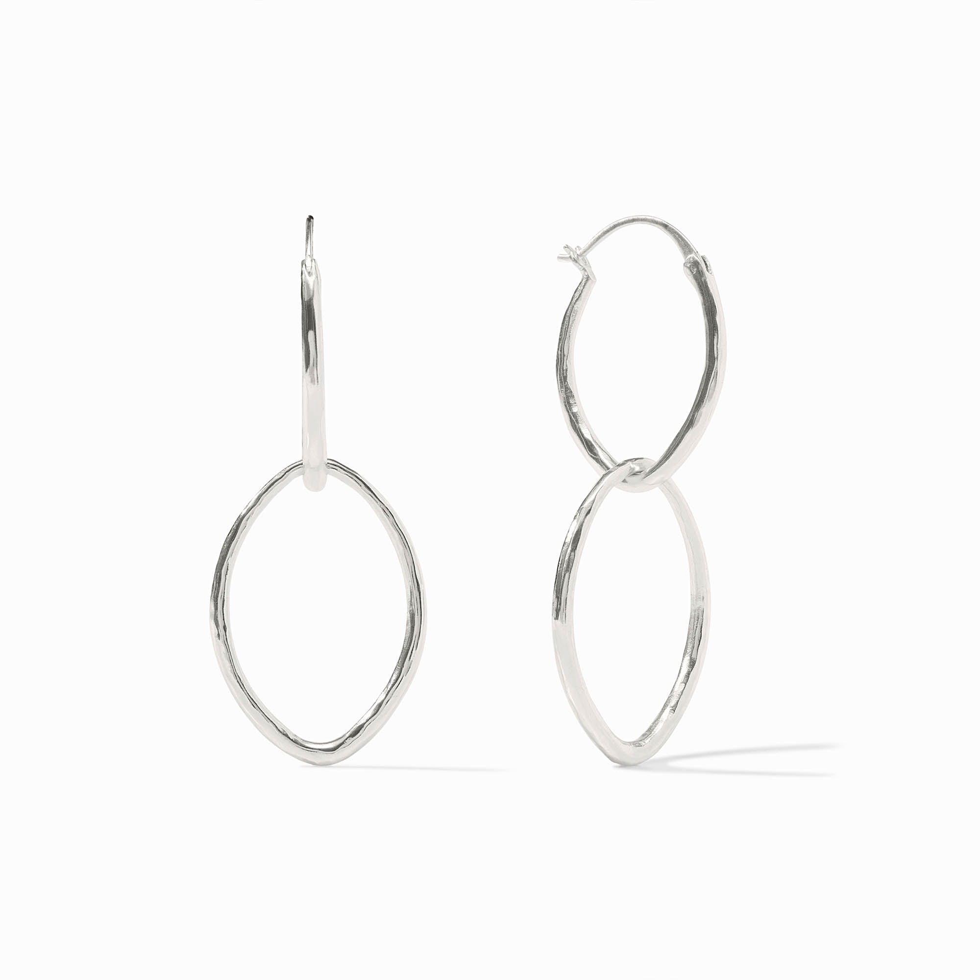 Silver Fleur-de-Lis 2 in 1 Earring
