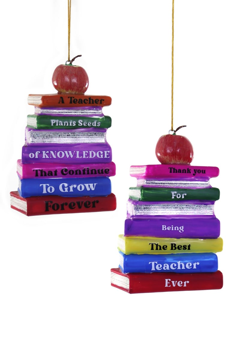 Best Teacher Ever Ornament, Assorted Styles