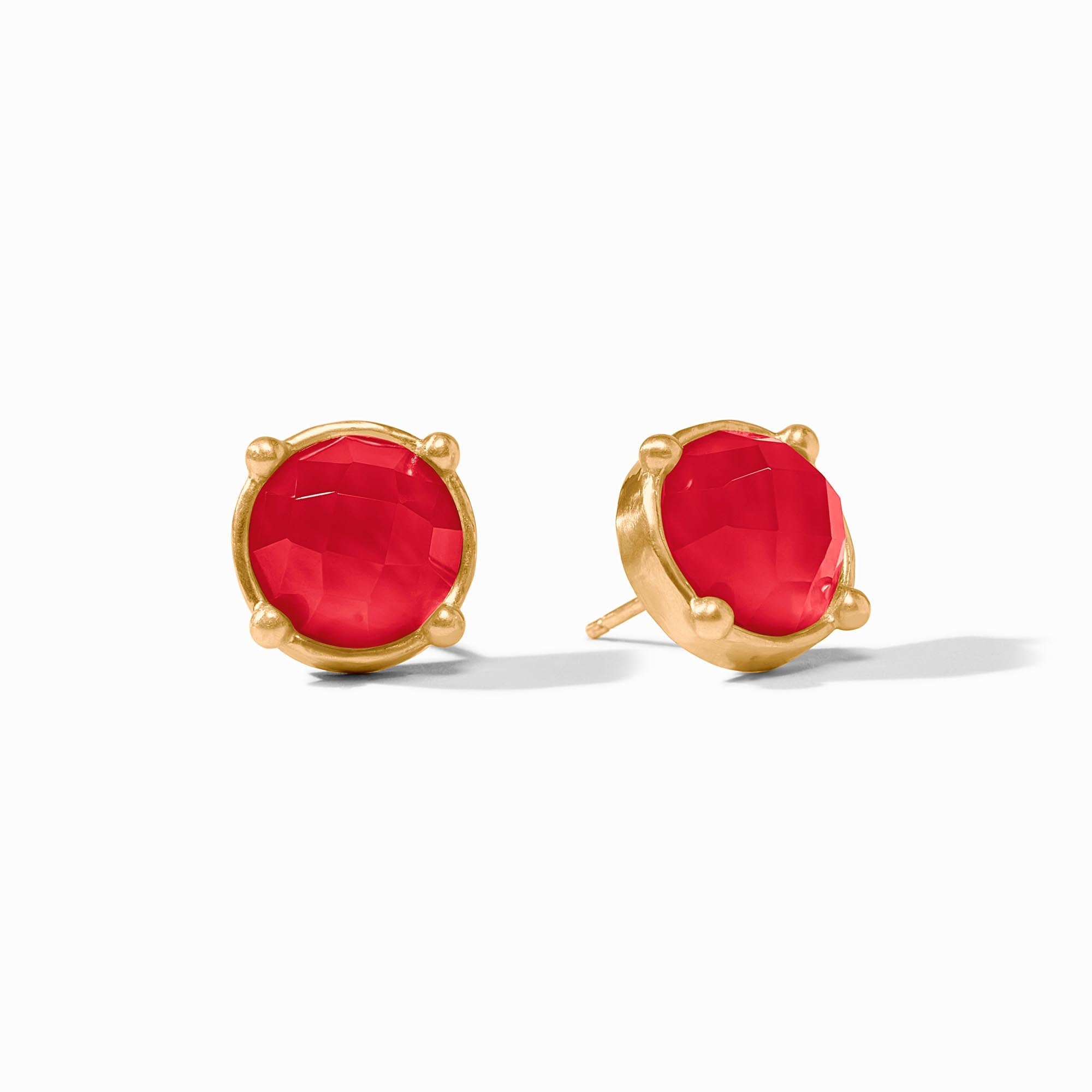 Gold Honey Stud Earring, Assorted Colors