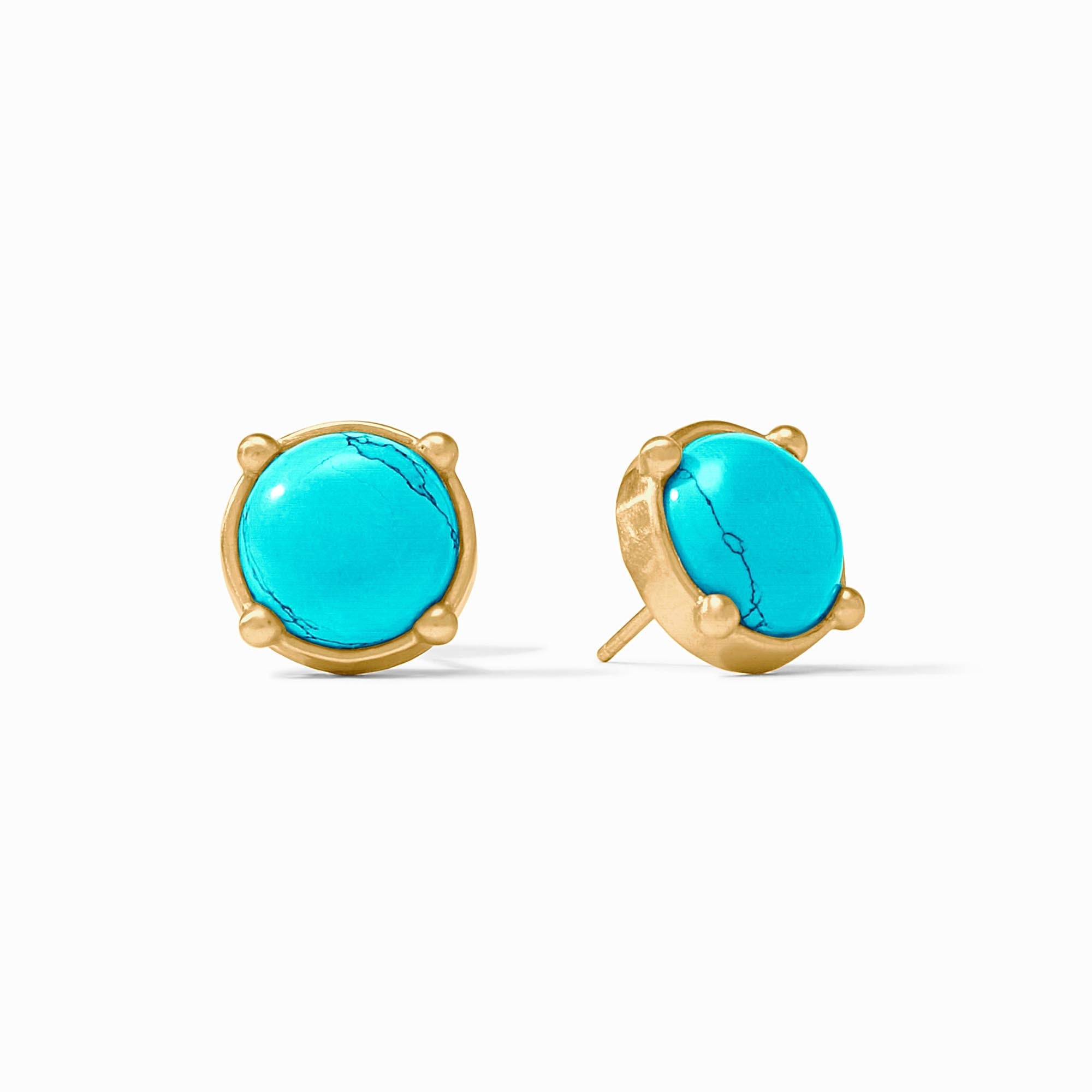 Gold Honey Stud Earring, Assorted Colors