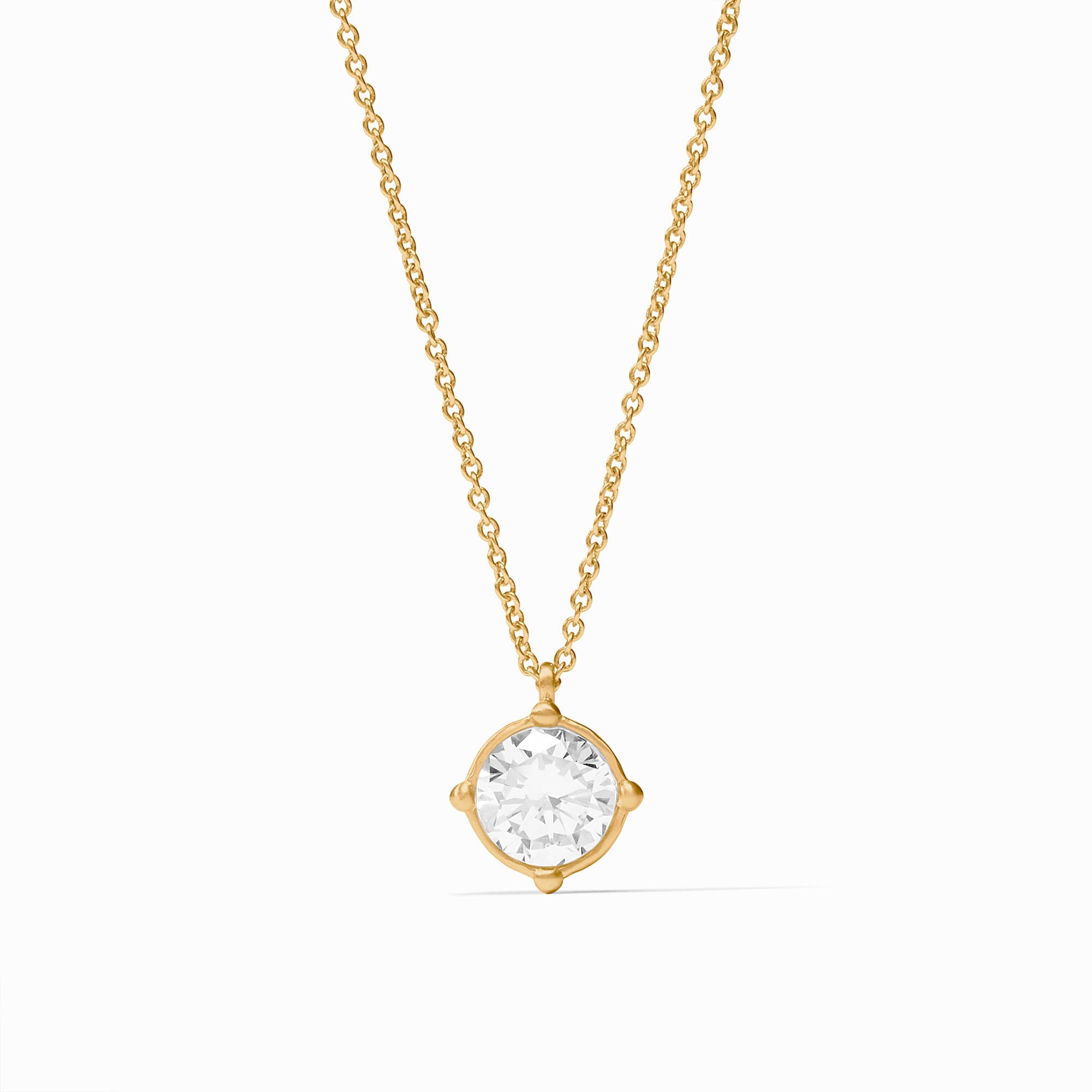 Gold Honeybee Solitaire Necklace, Assorted Colors