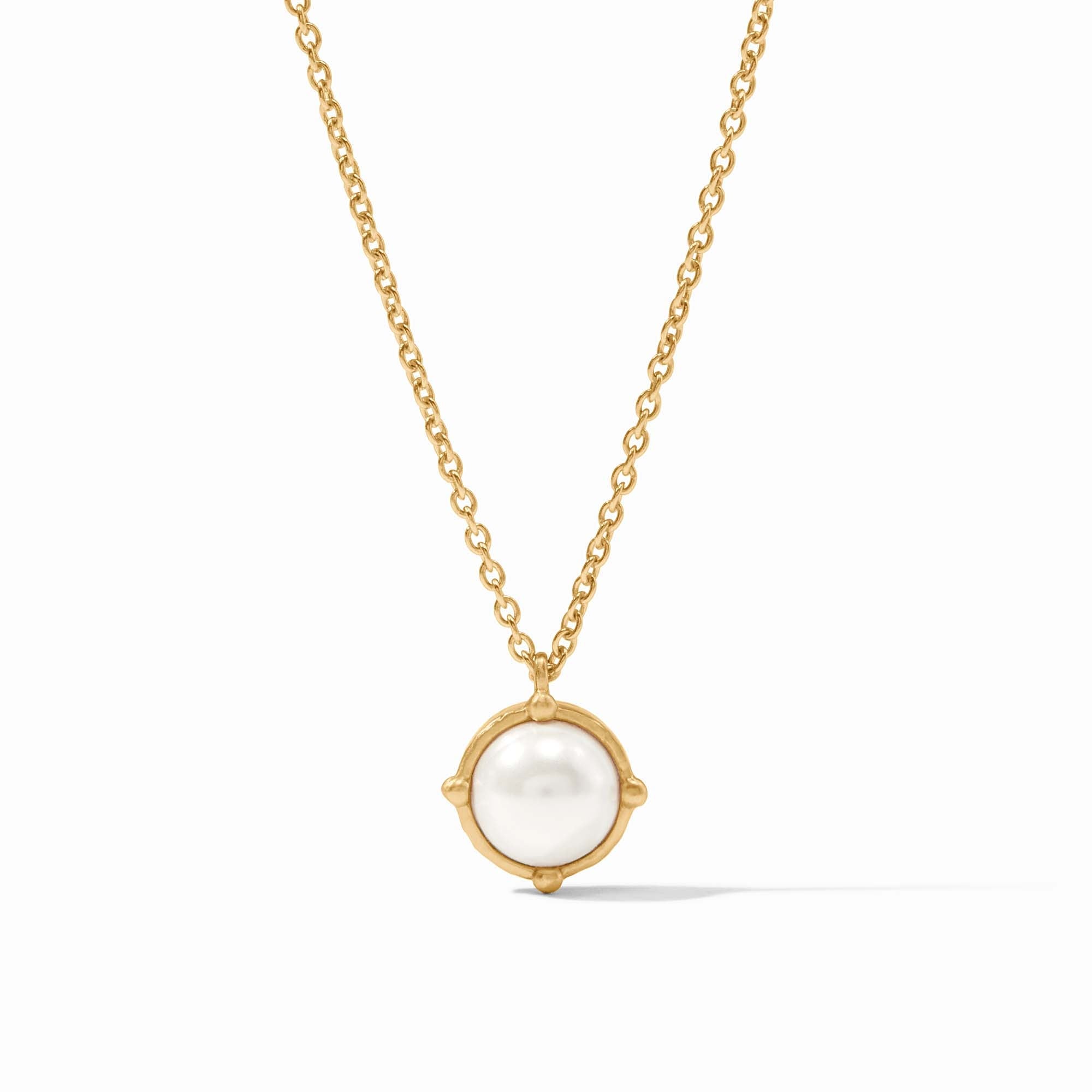 Gold Honeybee Solitaire Necklace, Assorted Colors