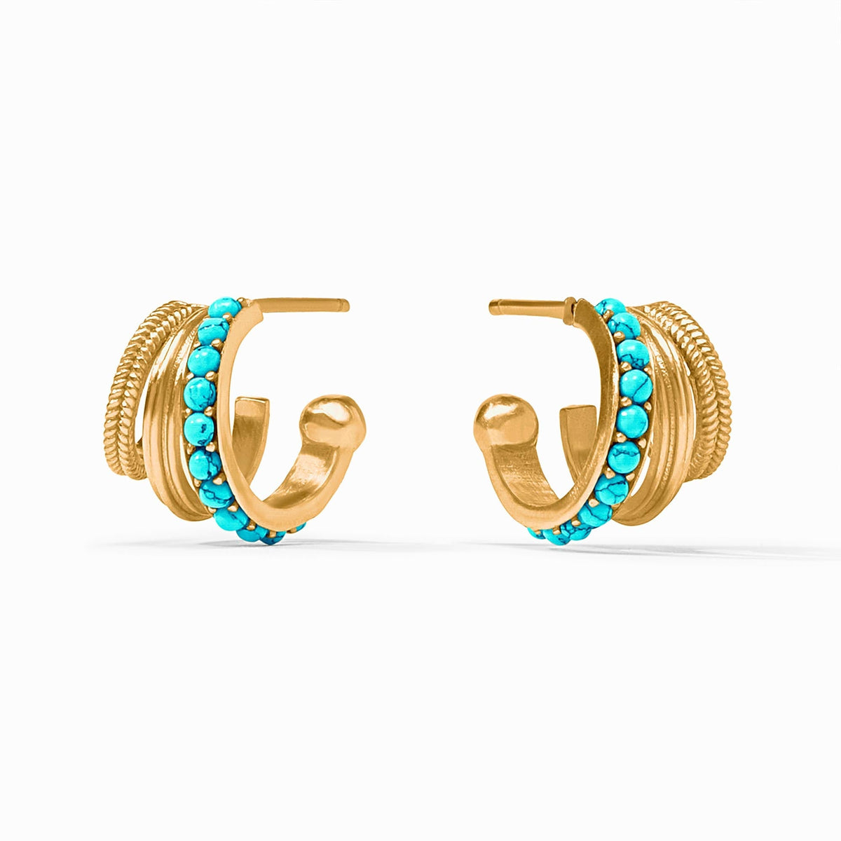 Gold Hydra Triple Hoop, Assorted Colors
