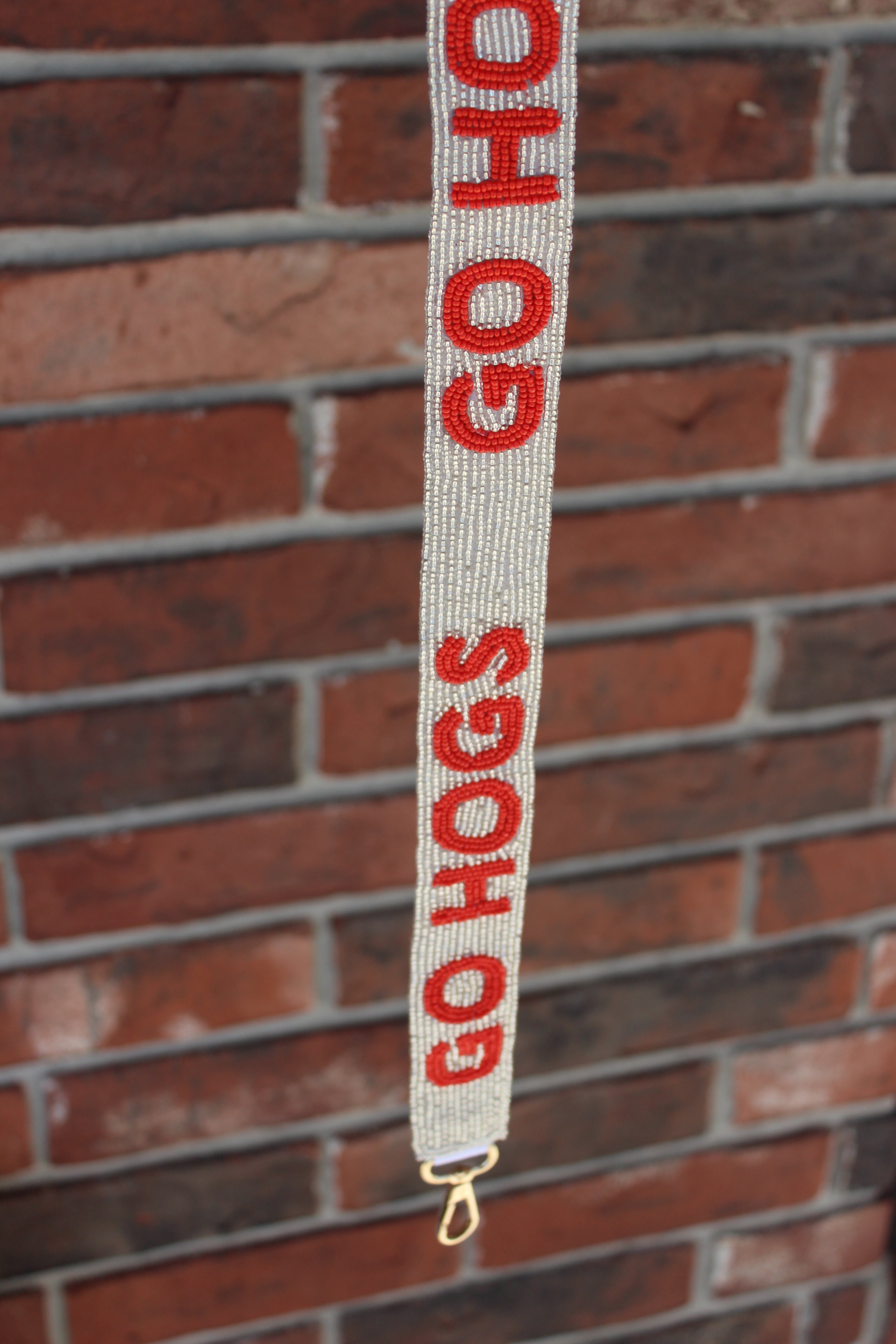 University of Arkansas Beaded Purse Straps