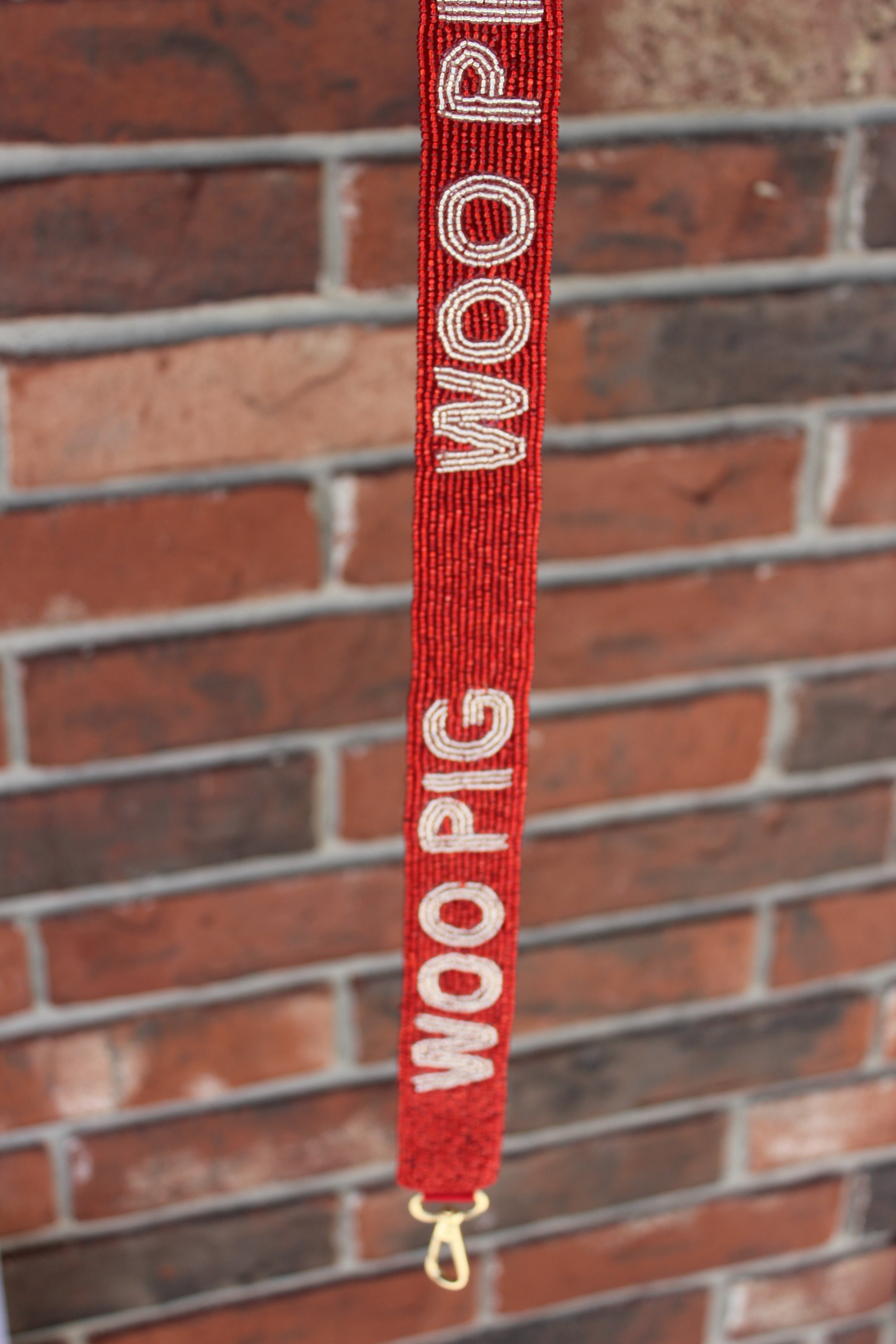 University of Arkansas Beaded Purse Straps
