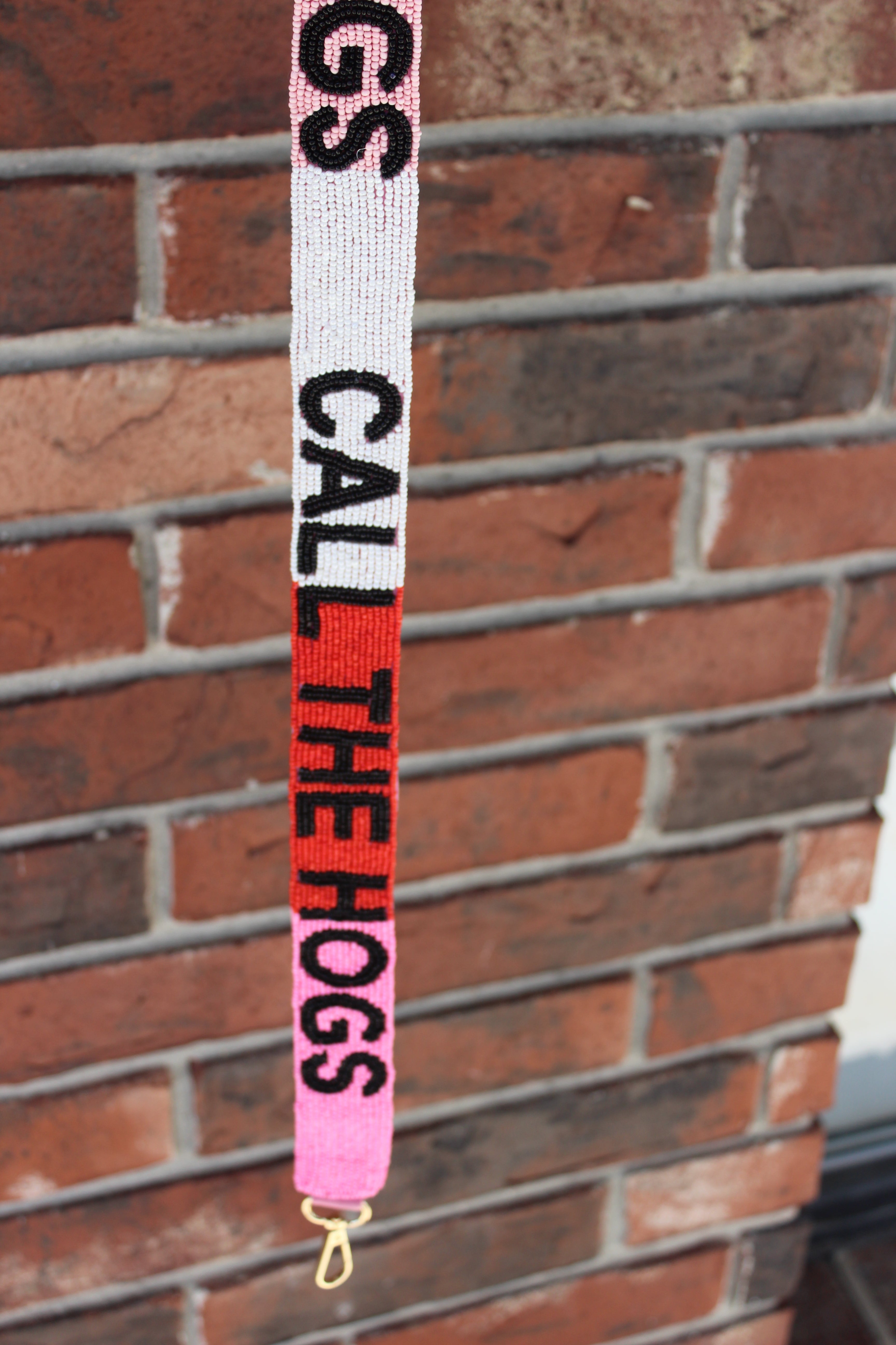 University of Arkansas Beaded Purse Straps