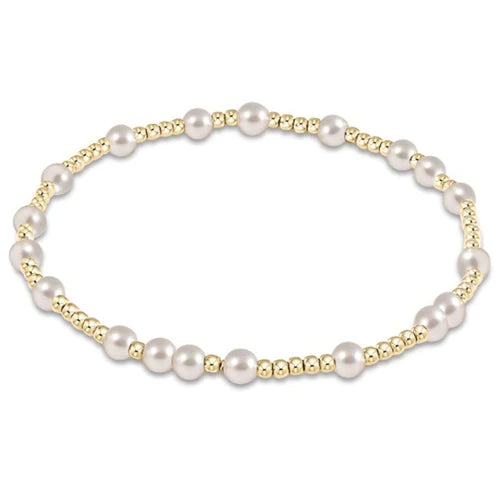 Enewton | Hope Unwitten Gold 4mm Bead Bracelet, Pearl