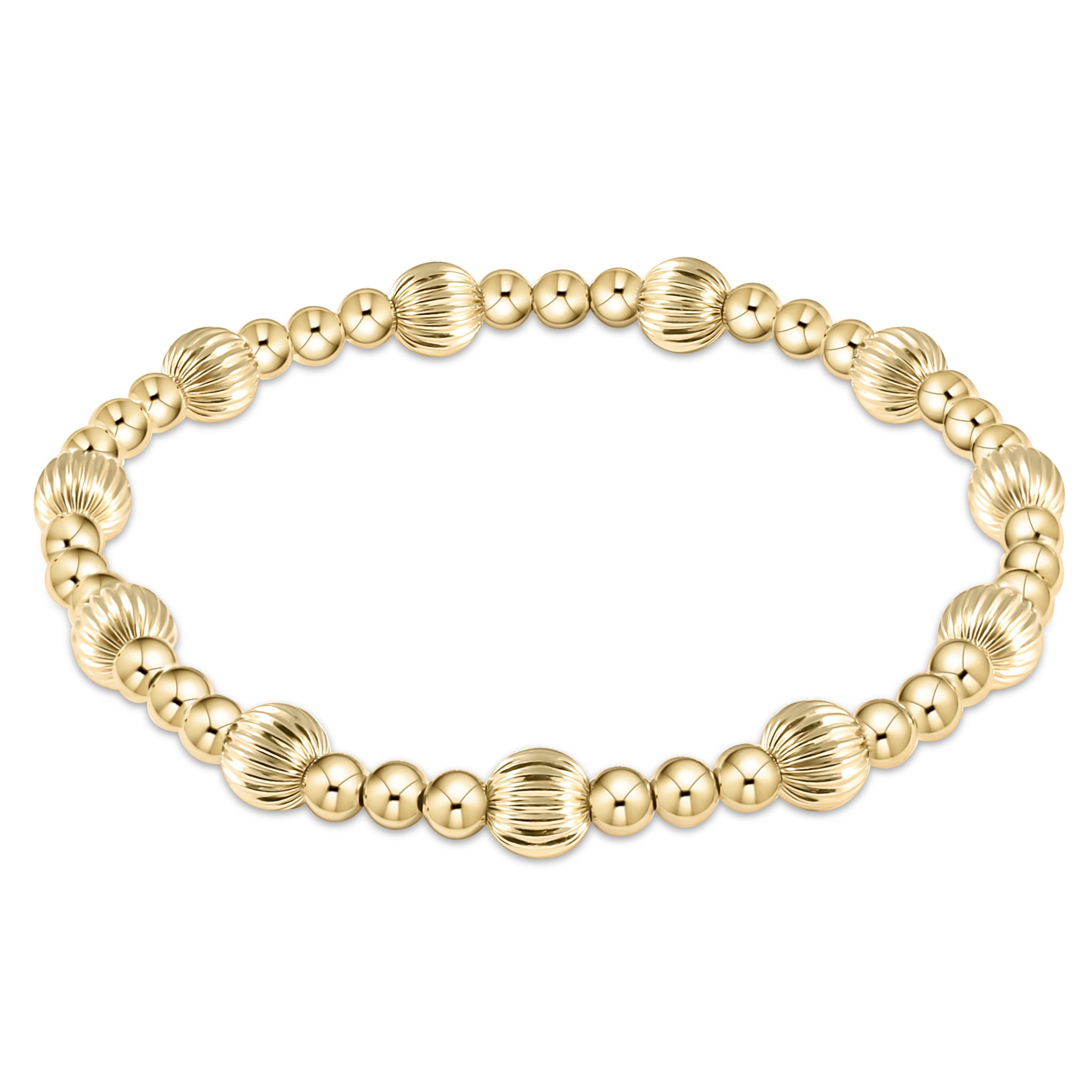 enewton | Dignity Sincerity, Gold Beaded Bracelet, 5mm