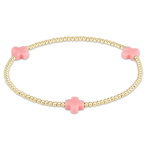 enewton | Signature Cross Gold Pattern Pink, Assorted Sizes