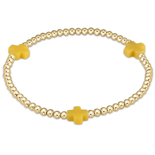 enewton | Signature Cross Gold Pattern Canary, Assorted Sizes
