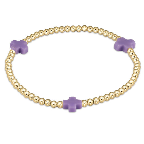 enewton | Signature Cross Gold Pattern Purple, Assorted Sizes
