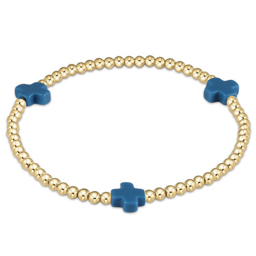 enewton | Signature Cross Gold Pattern Cobalt, Assorted Sizes
