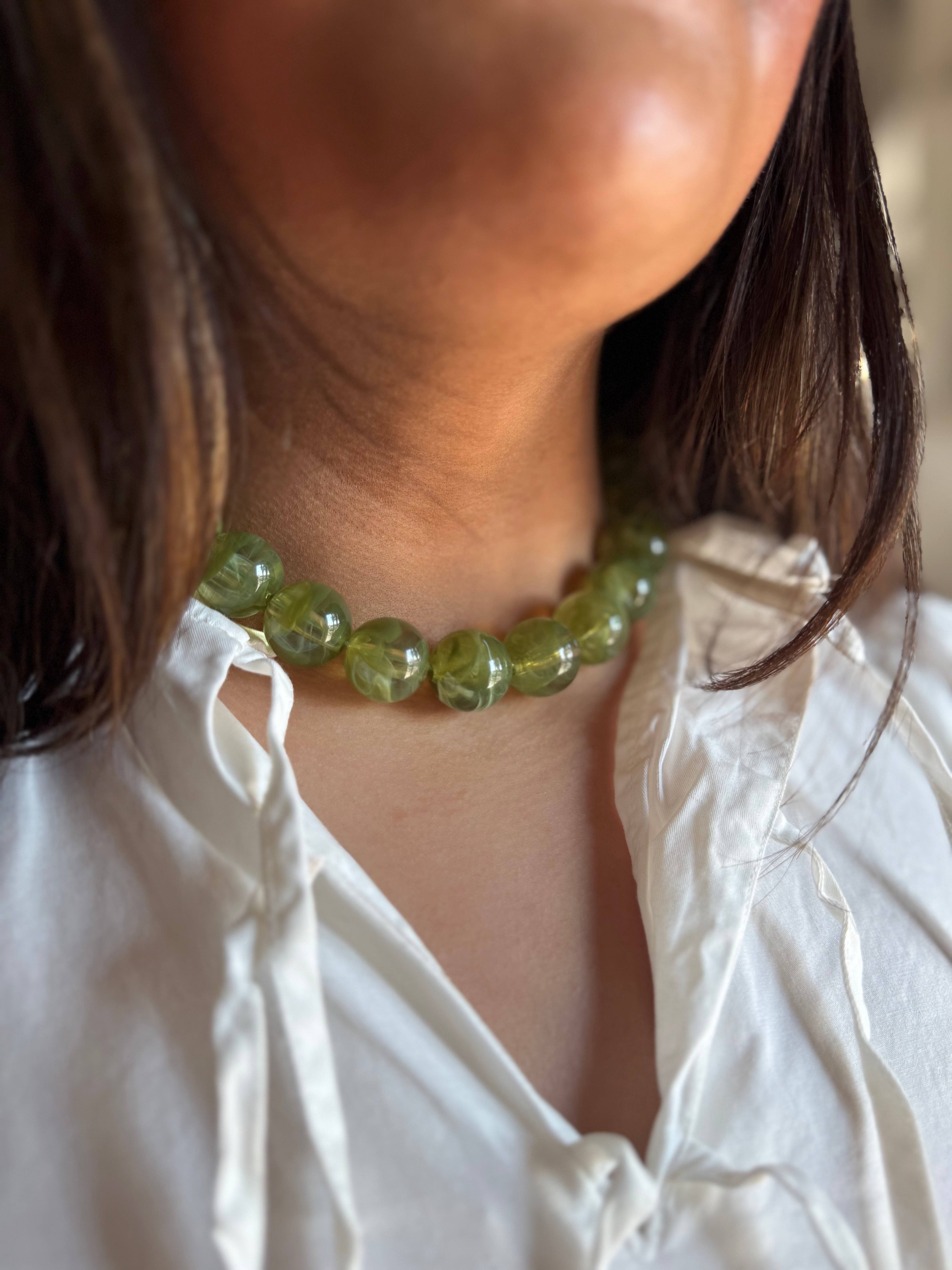 Chunky Beaded Necklaces, Assorted Colors